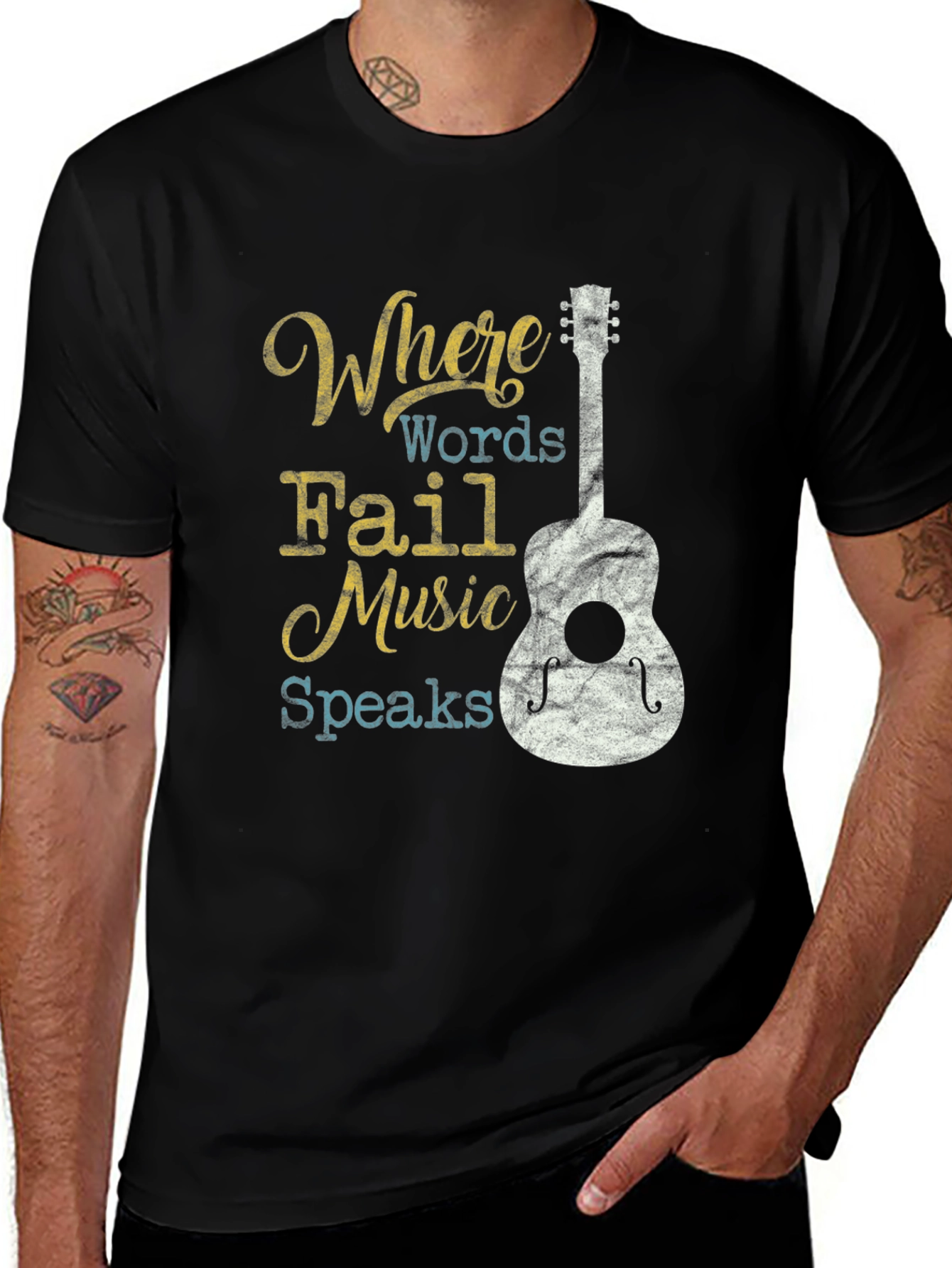 Where Words Fail Music Speaks T-Shirt