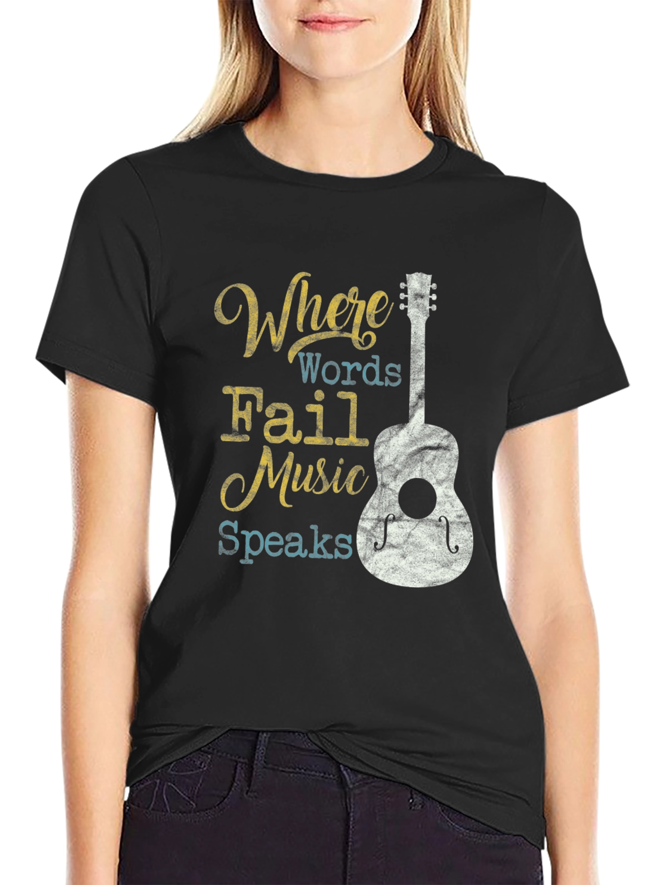 Where Words Fail Music Speaks T-Shirt
