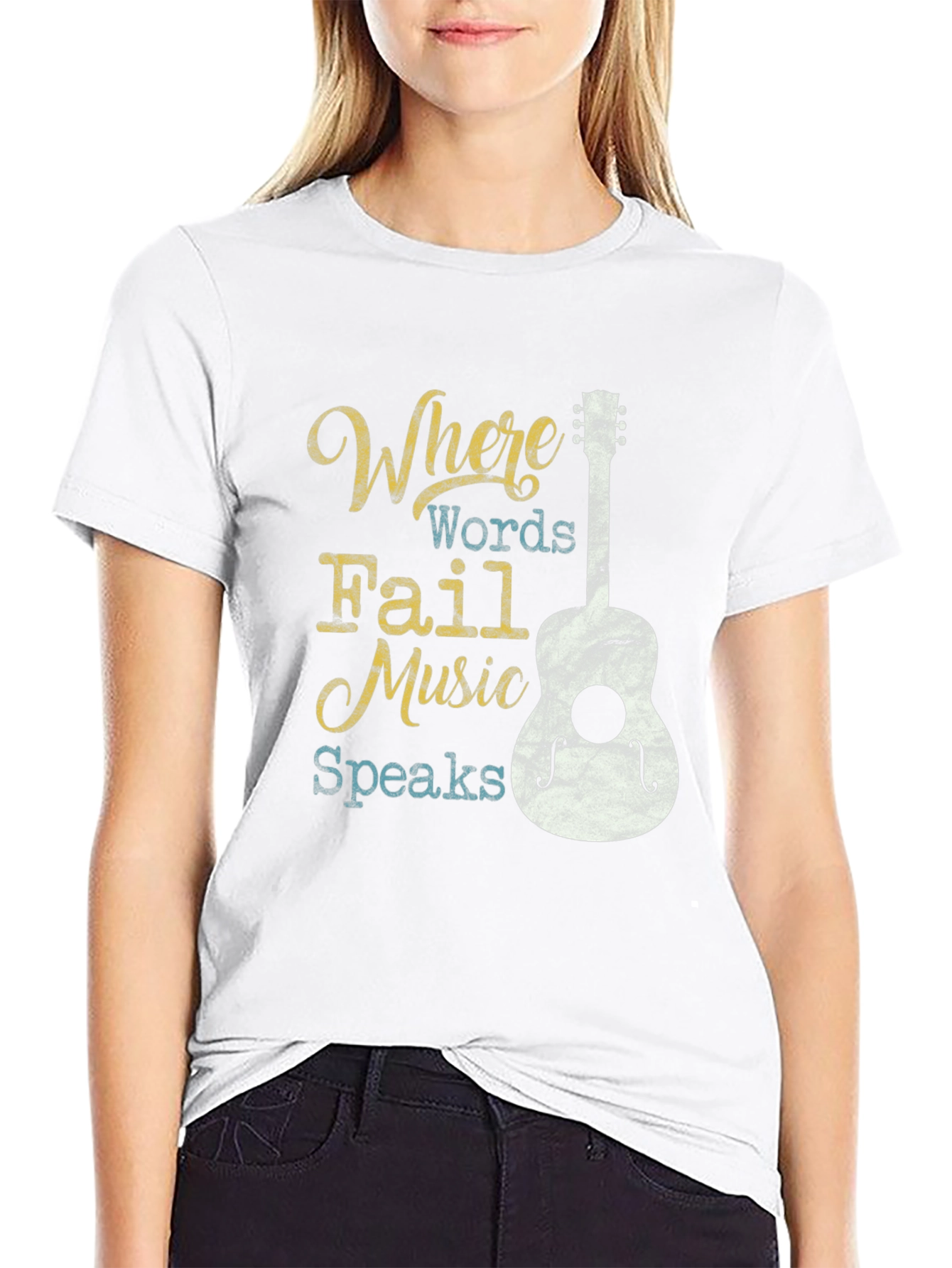 Where Words Fail Music Speaks T-Shirt