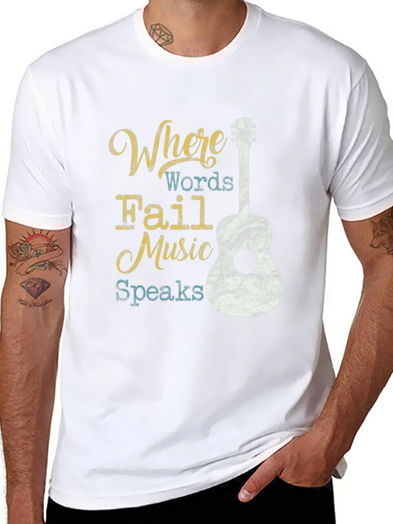 Where Words Fail Music Speaks T-Shirt