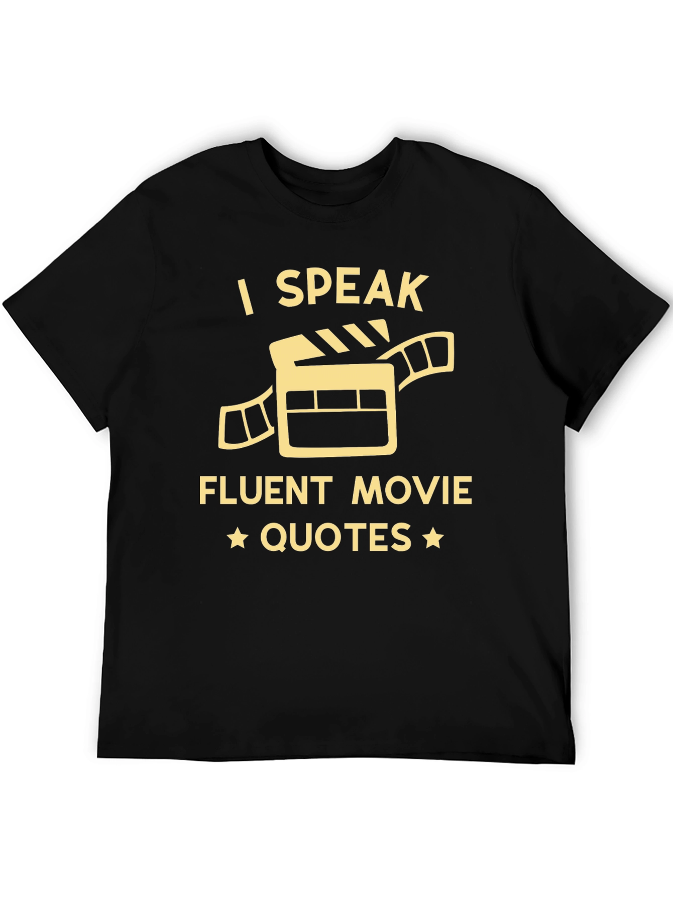 I Speak Fluent Movie Quotes Black T-Shirt