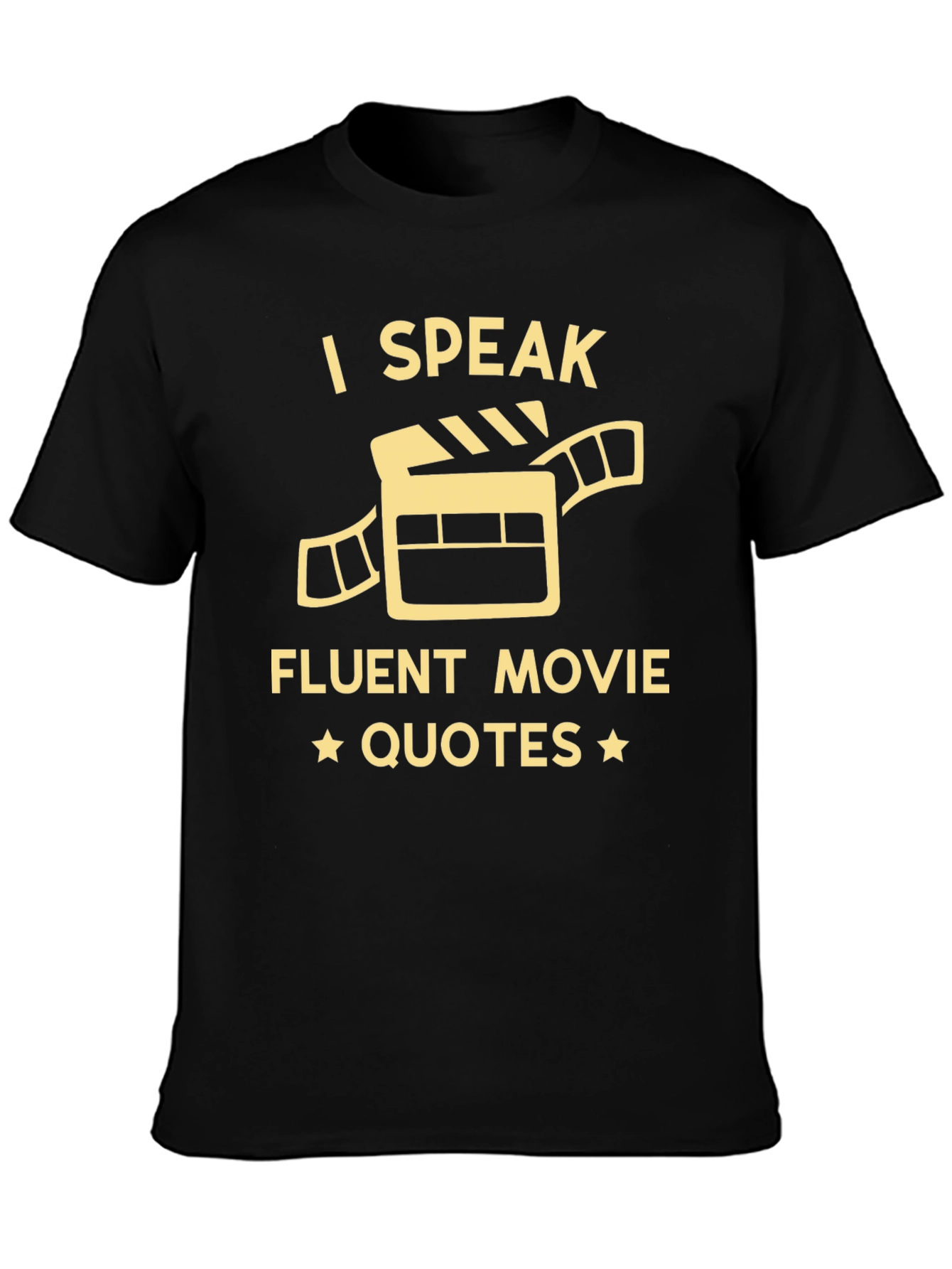 I Speak Fluent Movie Quotes Black T-Shirt