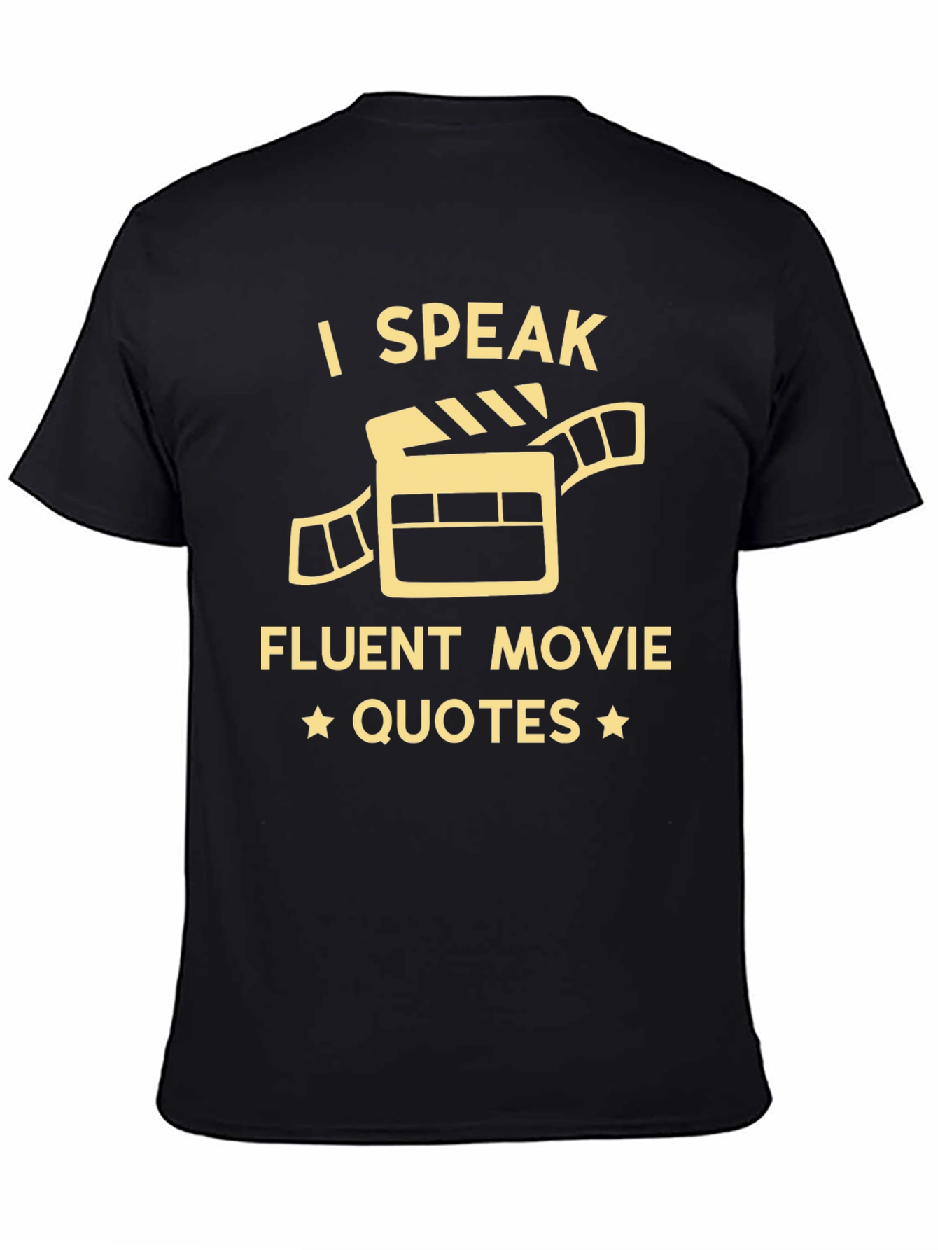 I Speak Fluent Movie Quotes Black T-Shirt
