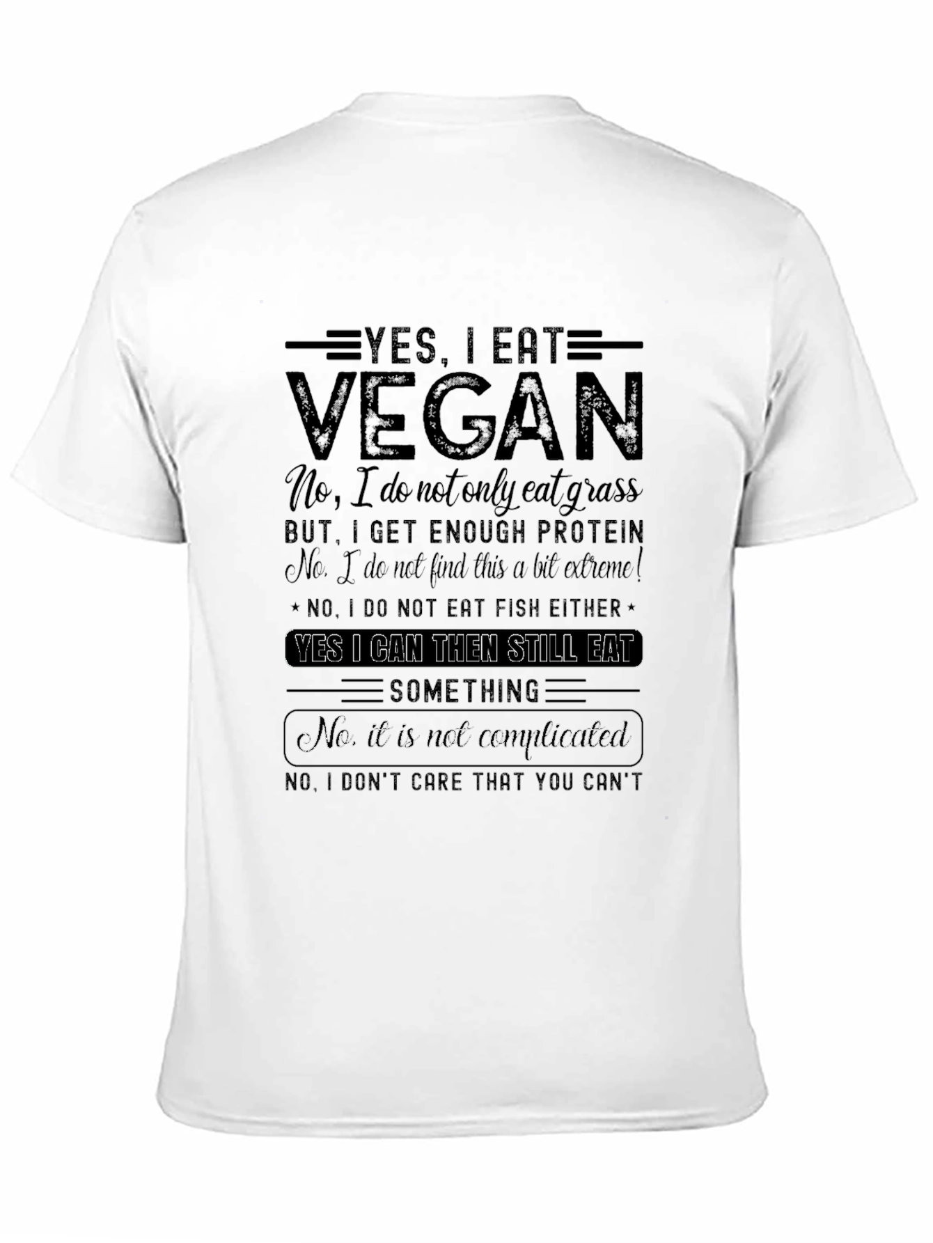 Yes I Eat Vegan Graphic T-Shirt