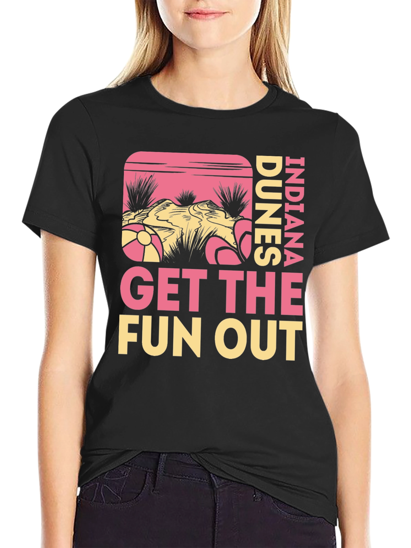 Indiana Dunes Get The Fun Out Graphic Tee