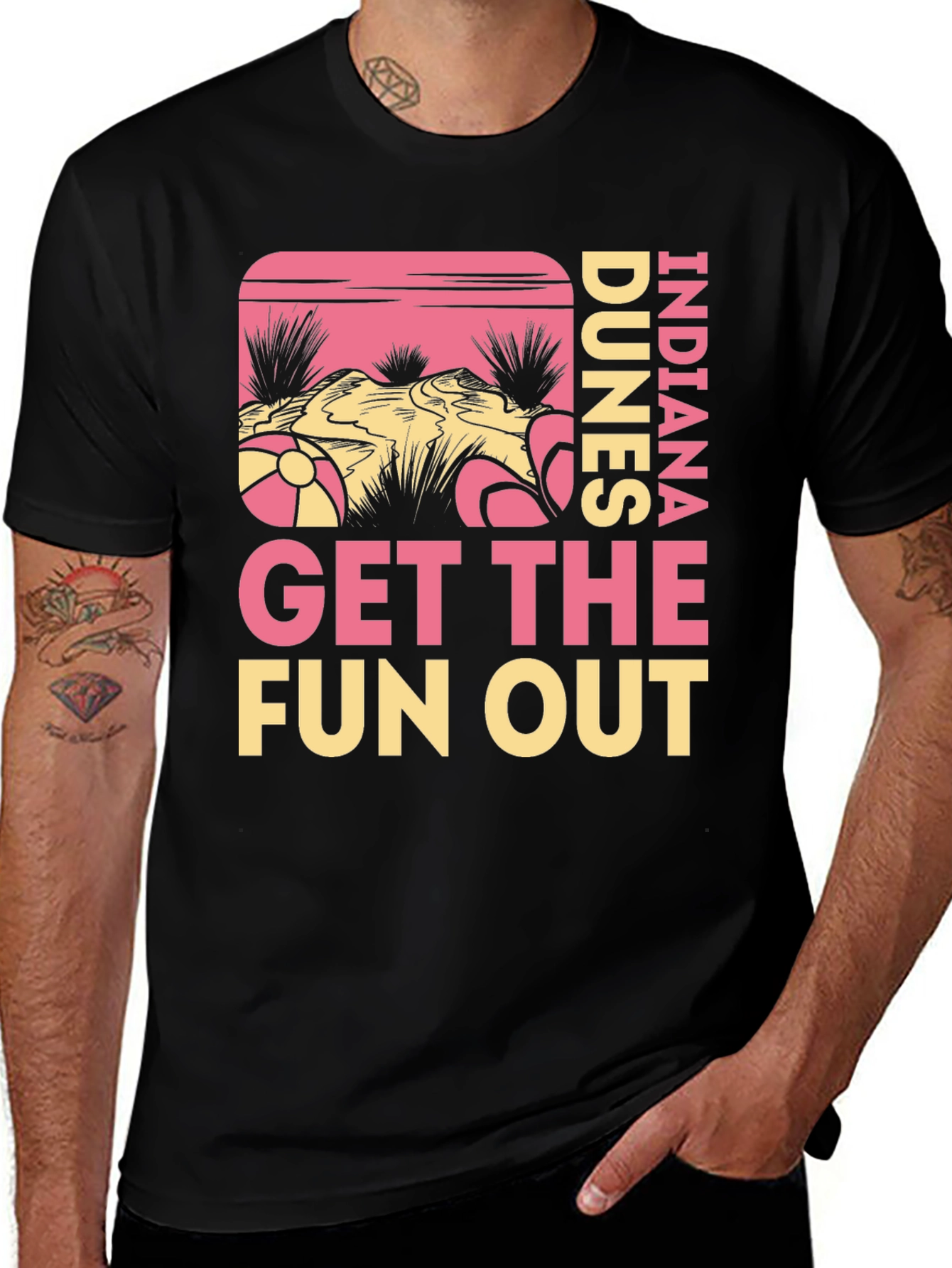 Indiana Dunes Get The Fun Out Graphic Tee
