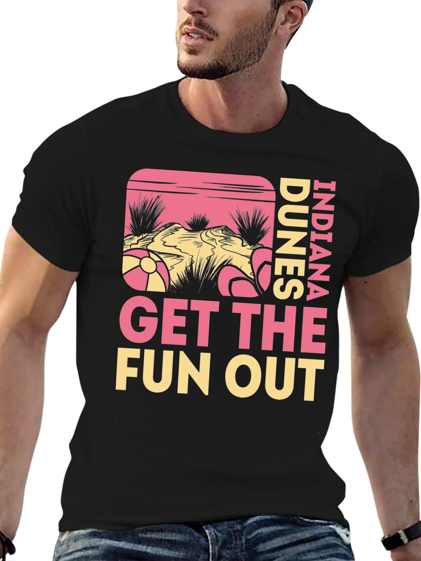 Indiana Dunes Get The Fun Out Graphic Tee