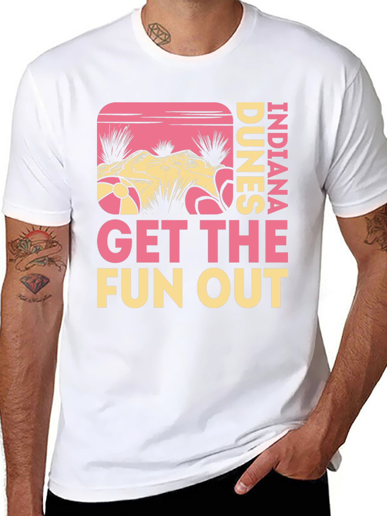 Indiana Dunes Get The Fun Out Graphic Tee