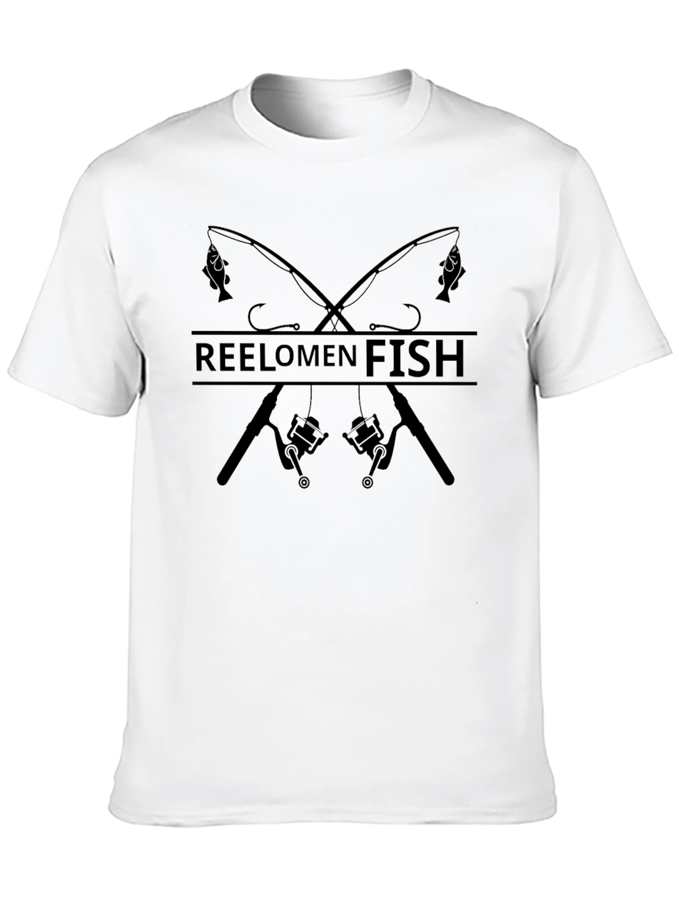 Reel Men Fish Graphic Tee - Fishing Enthusiast Apparel
