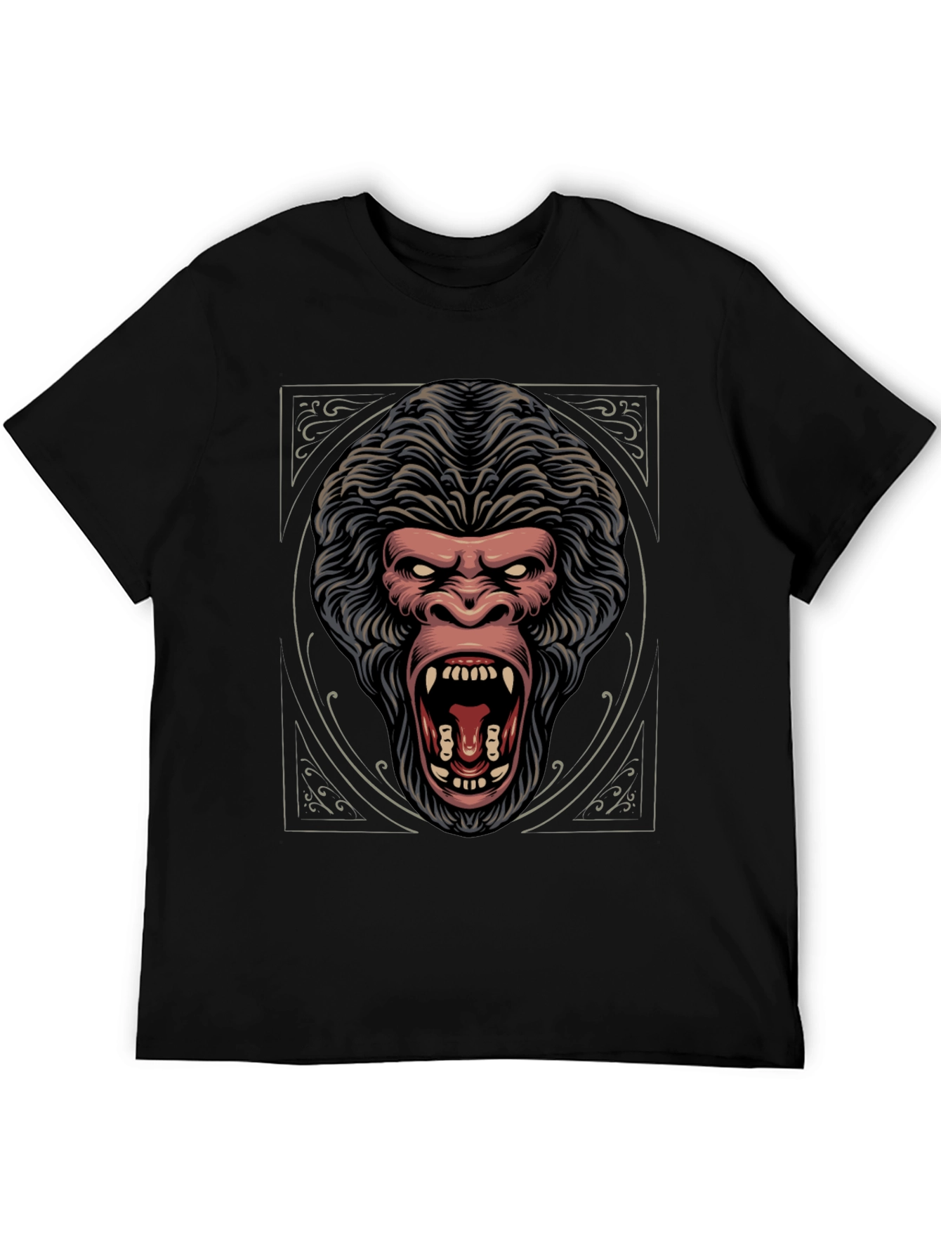 Fierce Gorilla Graphic Tee - Black
