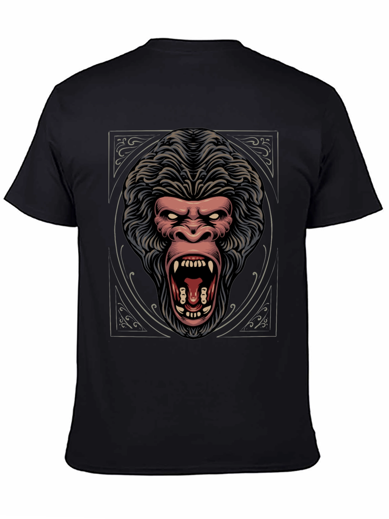 Fierce Gorilla Graphic Tee - Black