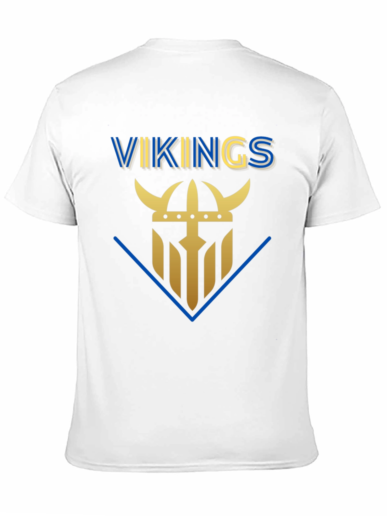 Vikings Graphic Tee - Black Cotton T-Shirt