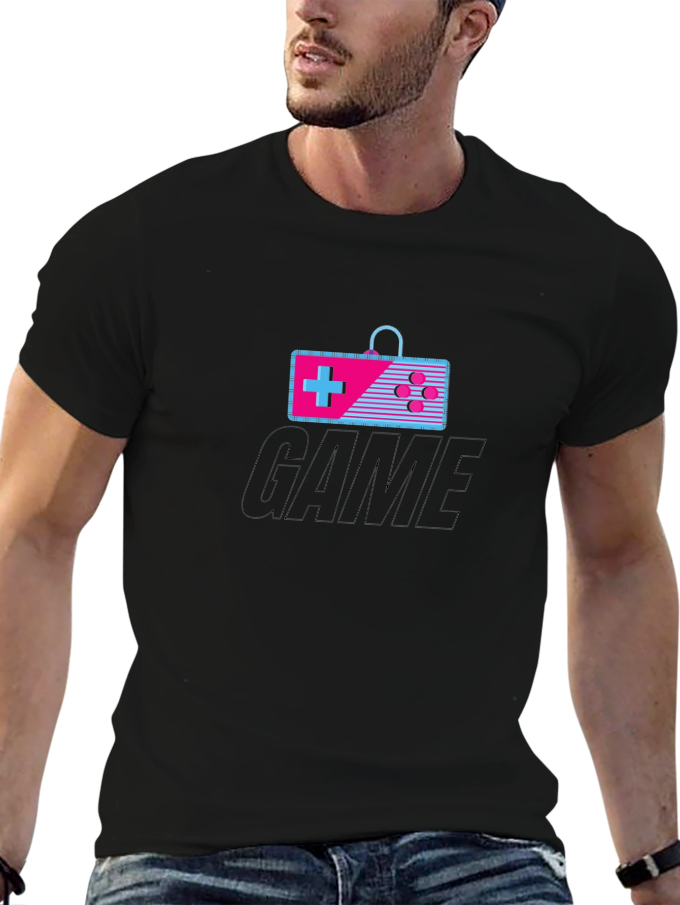 Retro Gaming T-Shirt - Black