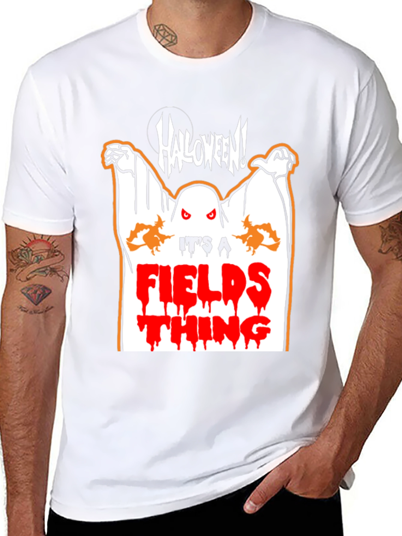 Halloween Fields Thing Graphic T-Shirt