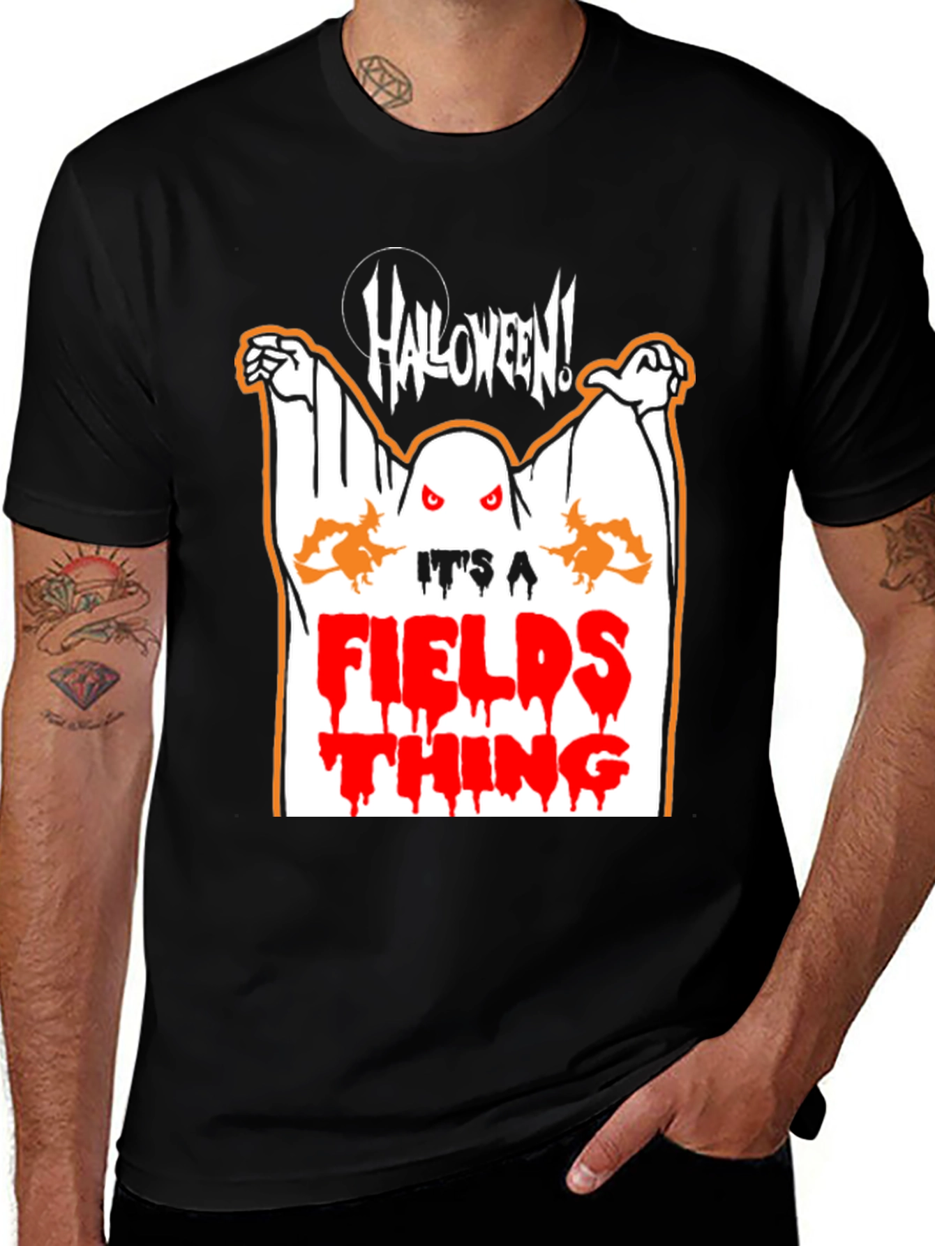 Halloween Fields Thing Graphic T-Shirt