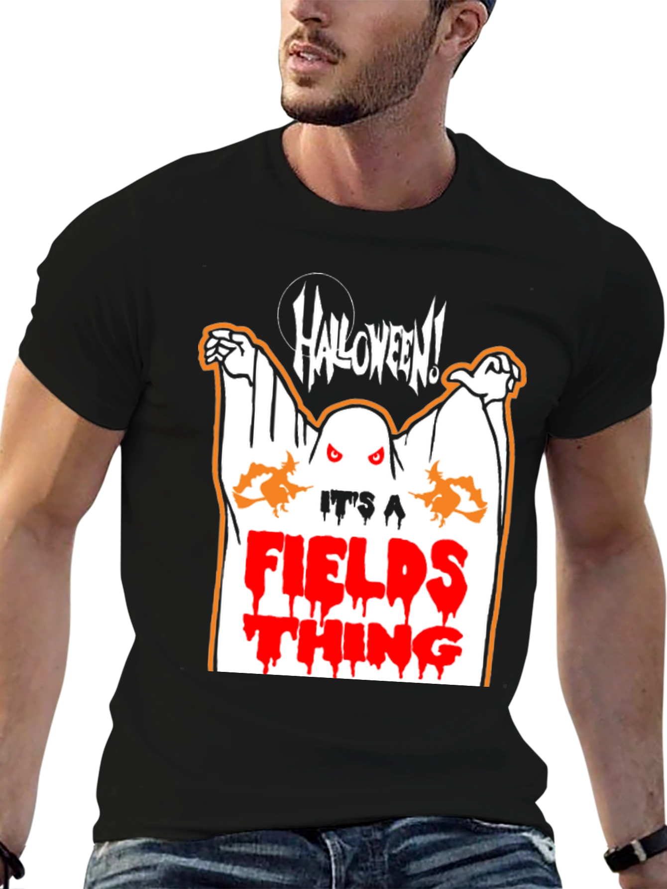 Halloween Fields Thing Graphic T-Shirt