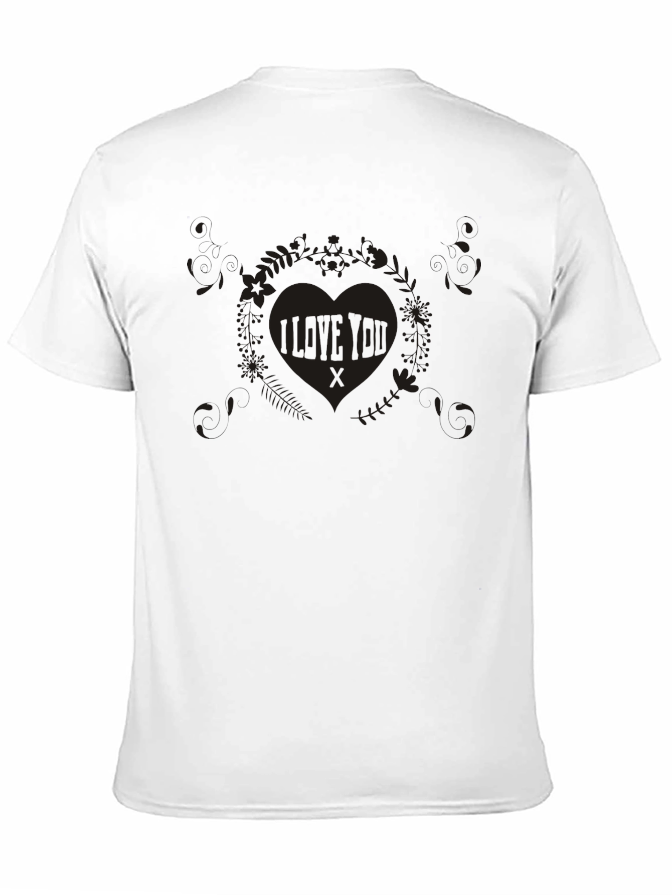 I Love You Graphic T-Shirt - Black