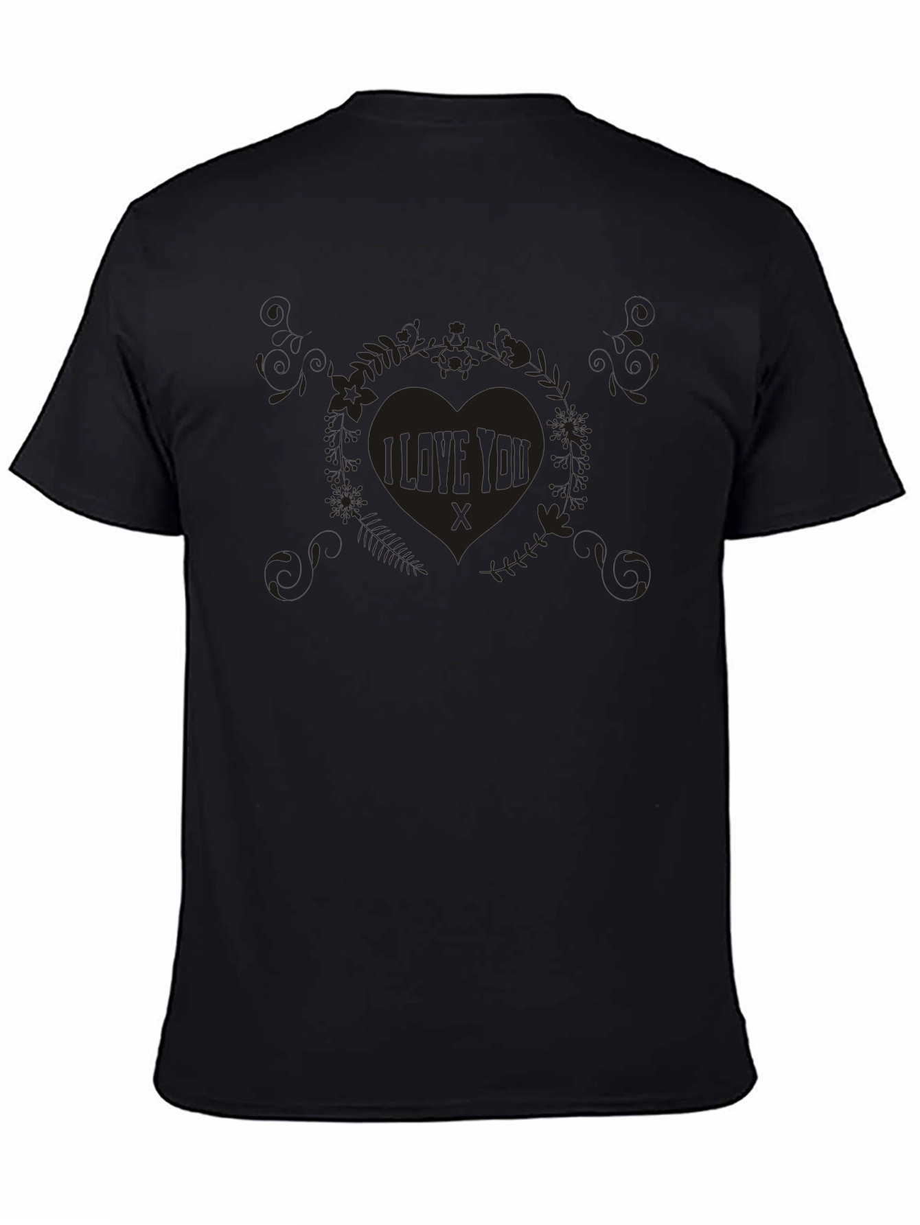 I Love You Graphic T-Shirt - Black