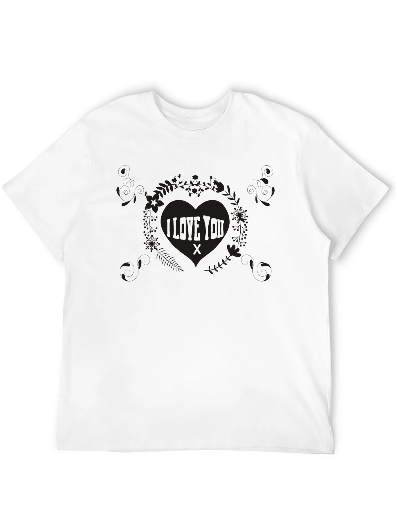 I Love You Graphic T-Shirt - Black