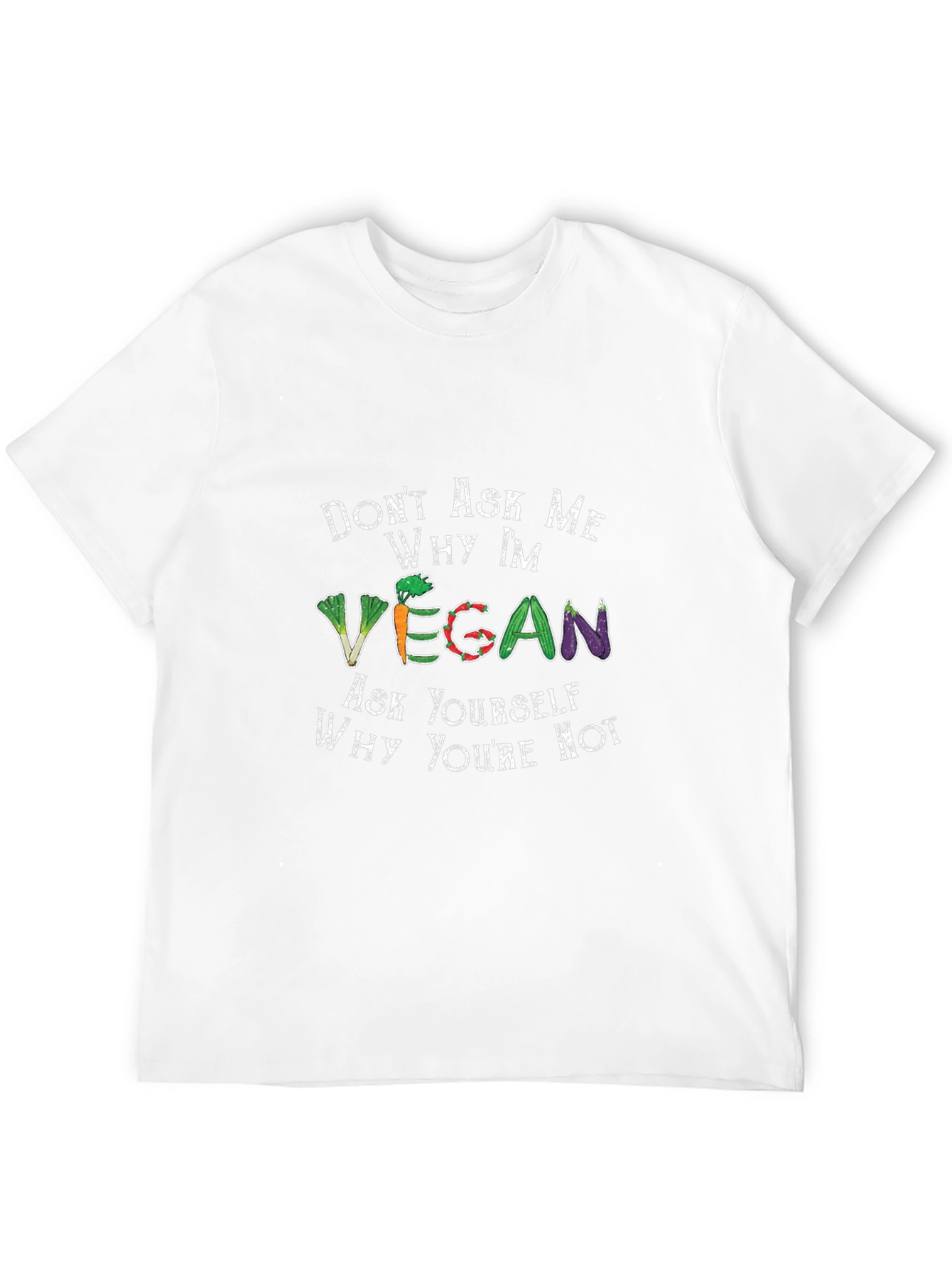 Vegan T-Shirt - Ask Yourself Why Youre Not