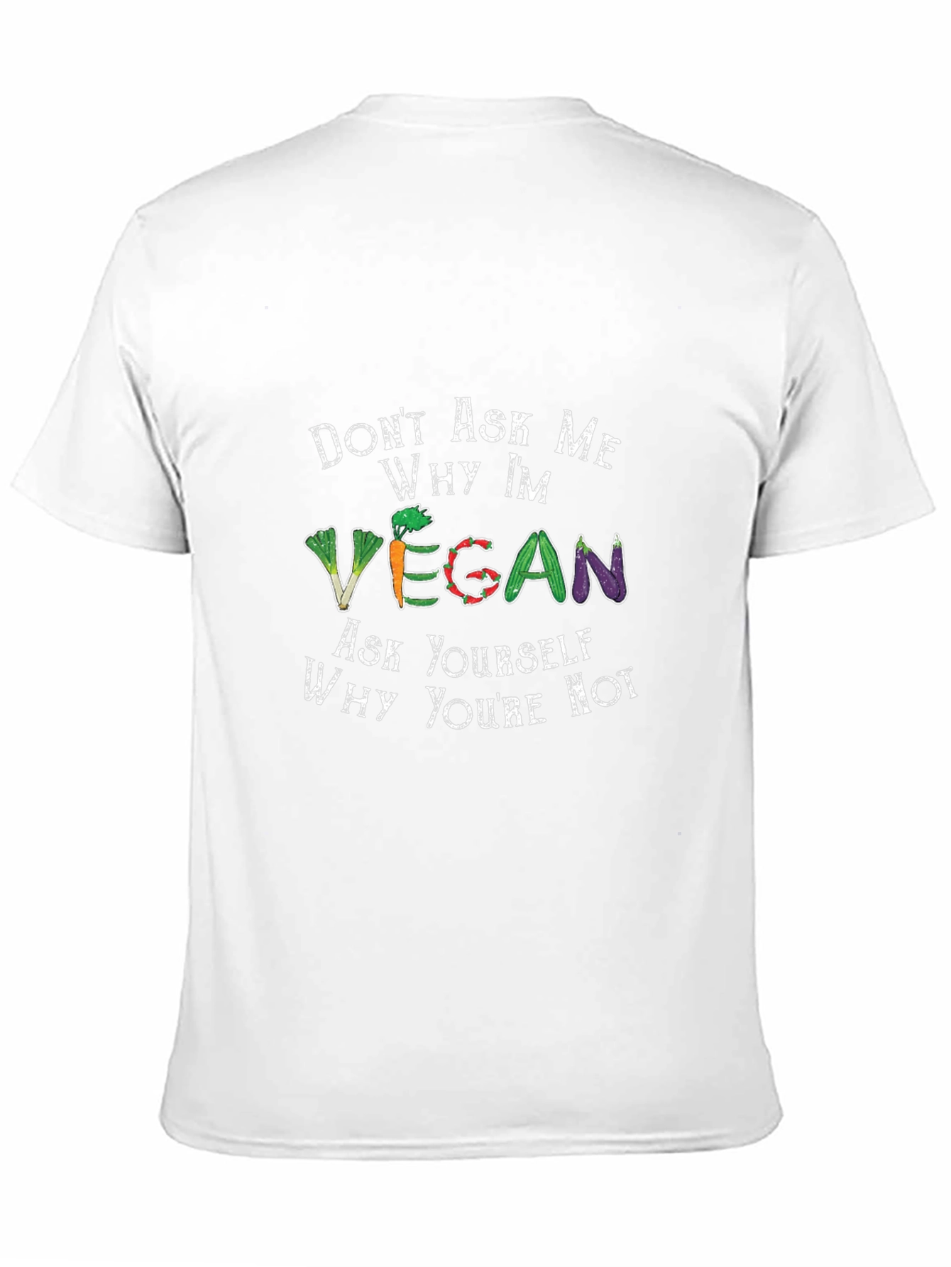 Vegan T-Shirt - Ask Yourself Why Youre Not