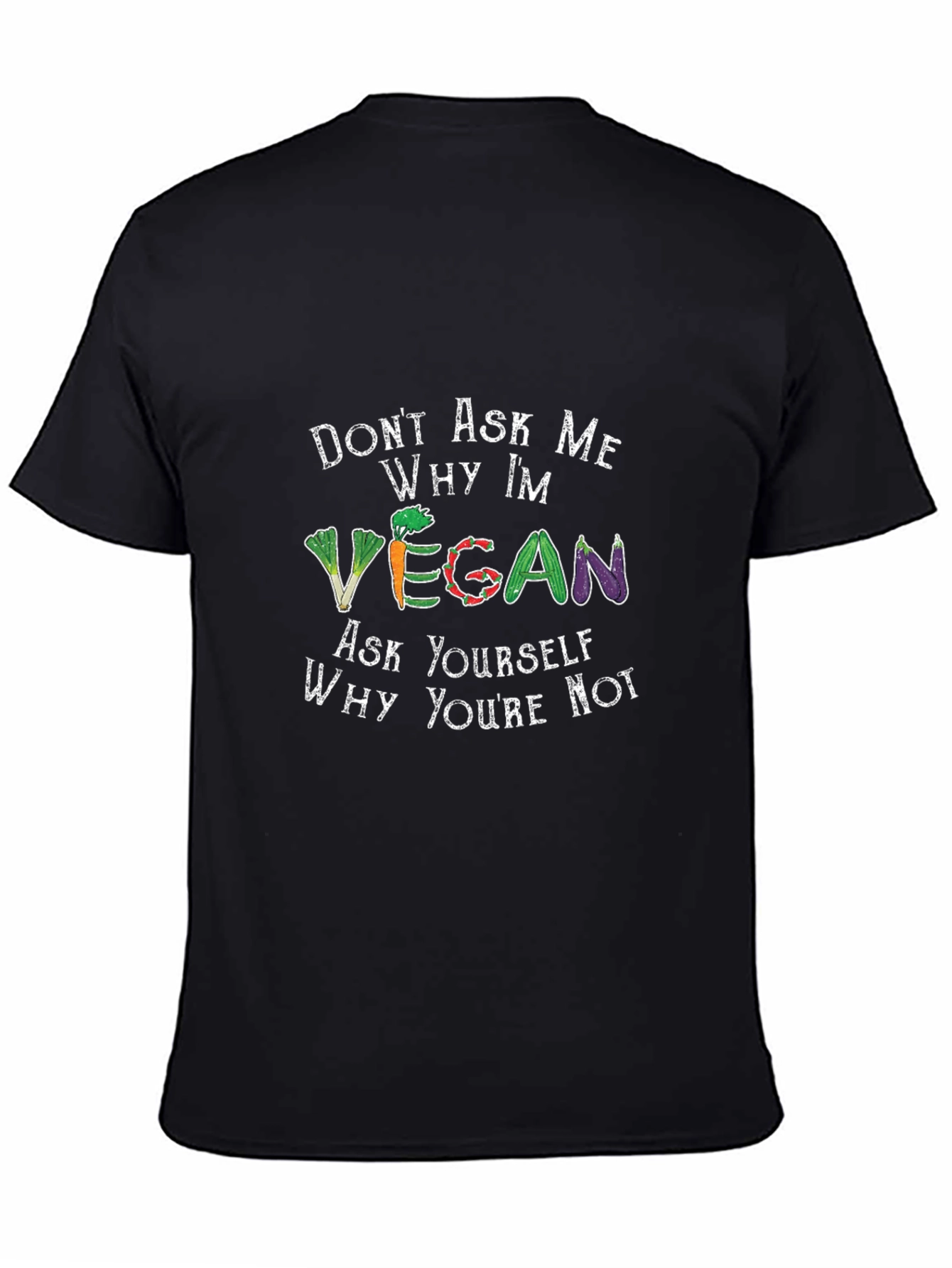 Vegan T-Shirt - Ask Yourself Why Youre Not