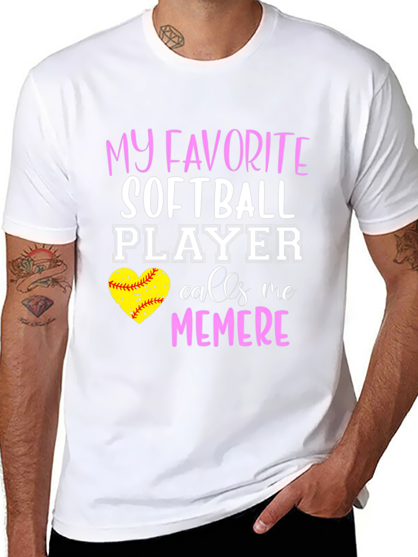 My Favorite Softball Player Calls Me Memere T-Shirt
