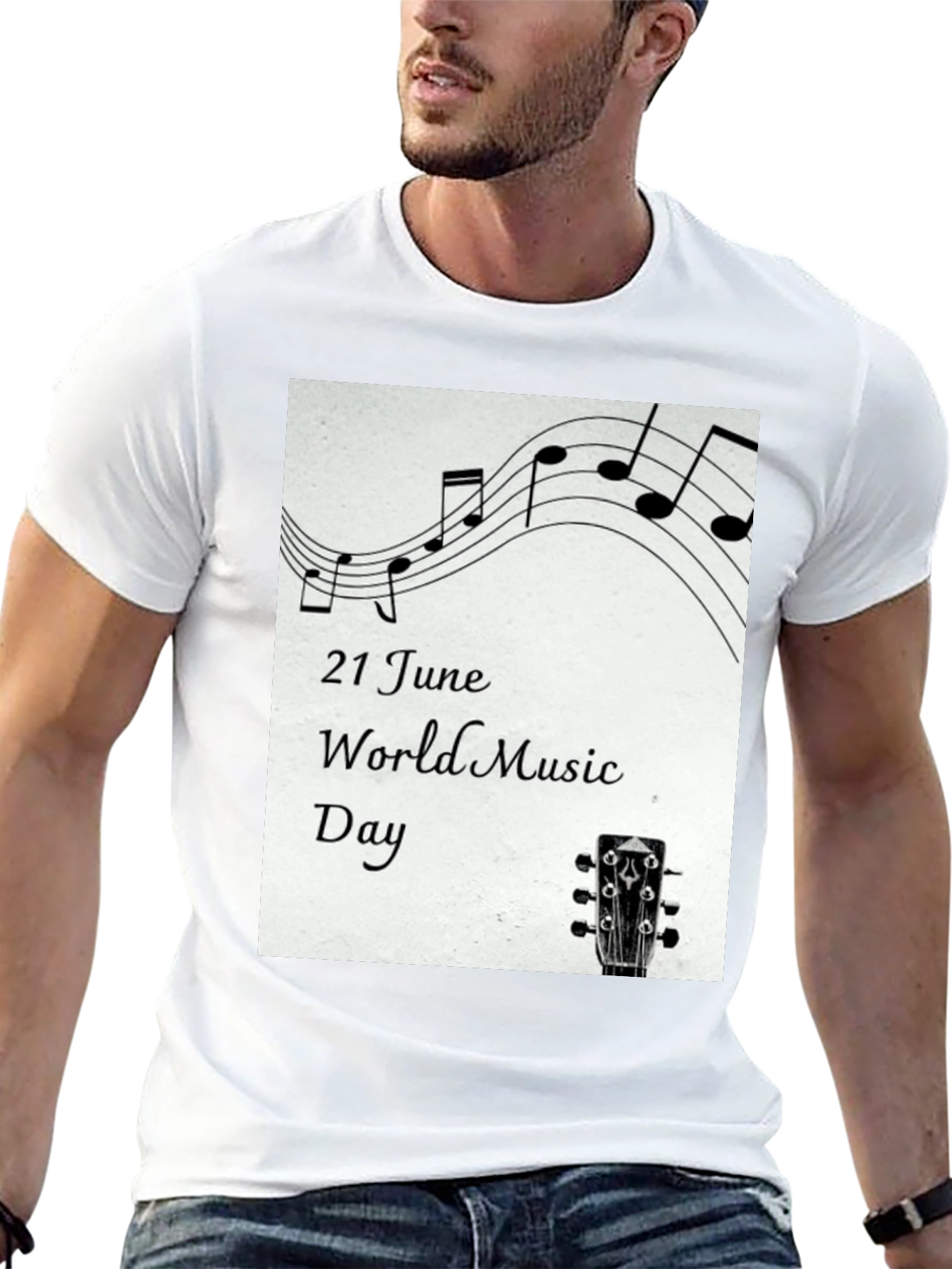 World Music Day Black T-Shirt