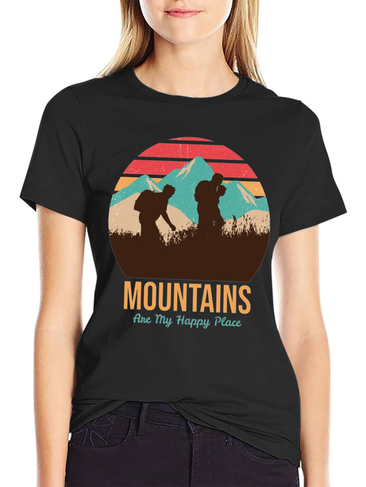 Mountains Are My Happy Place Graphic Tee