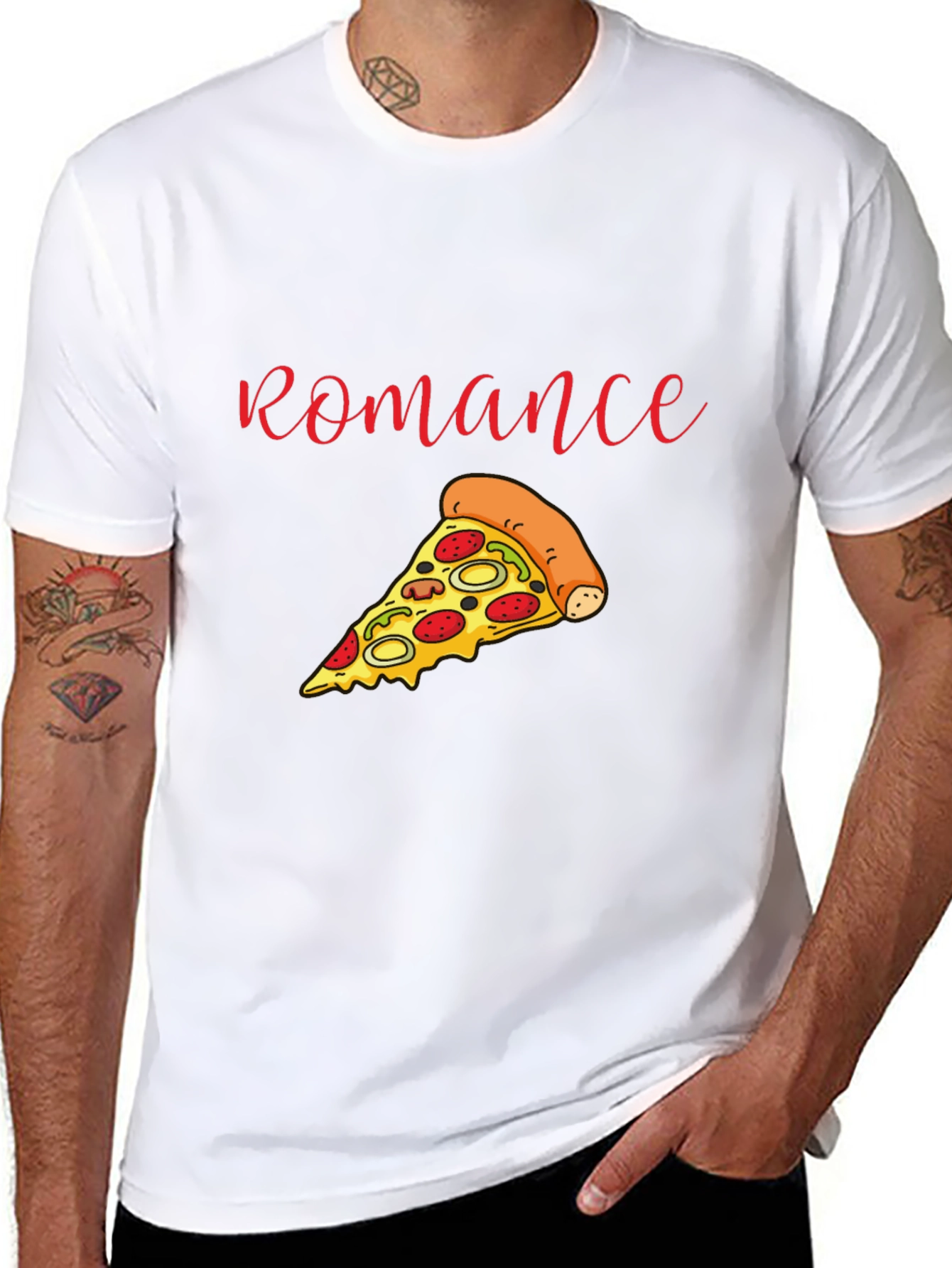 Pizza Romance T-Shirt - Foodie Apparel