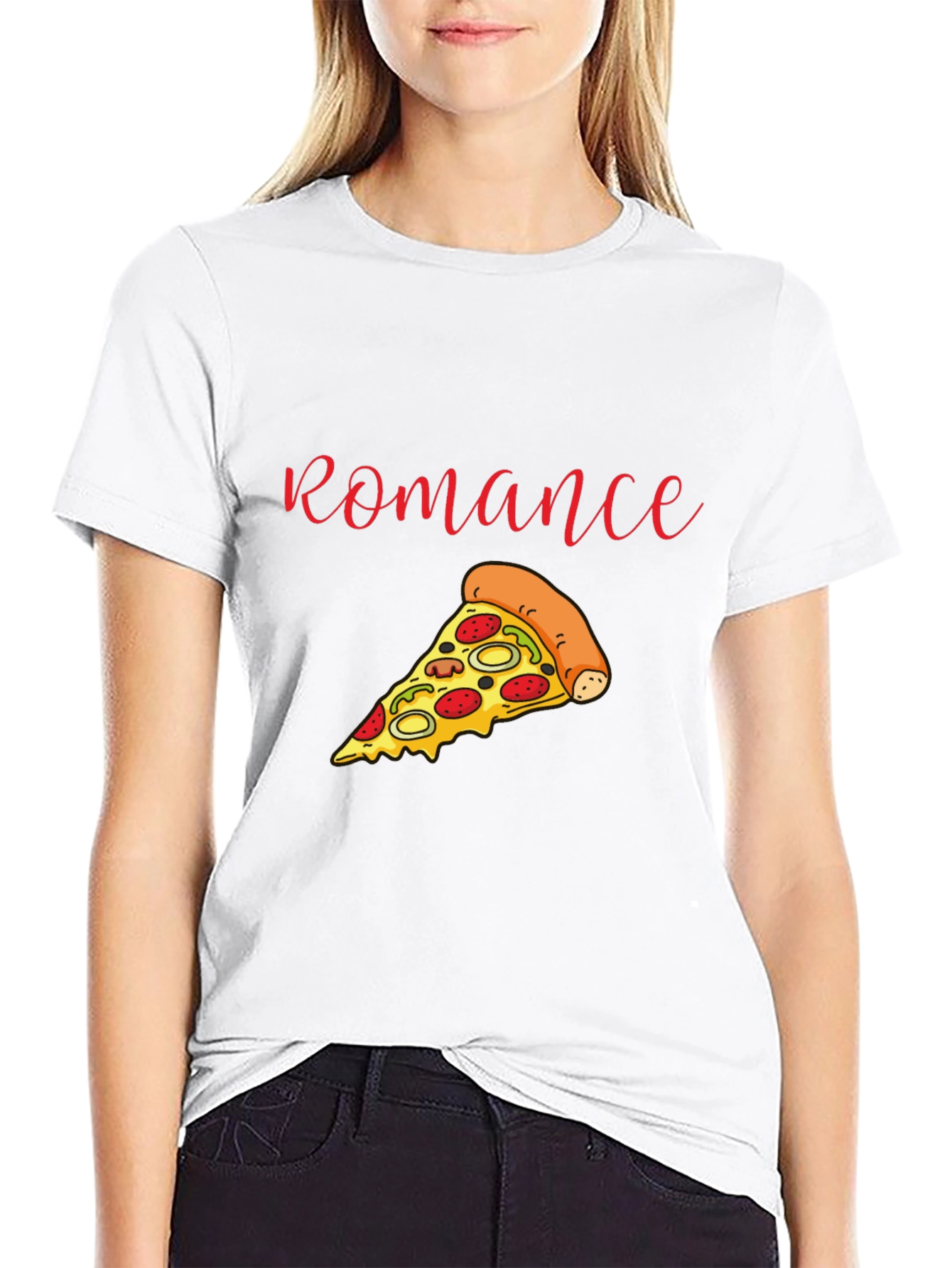 Pizza Romance T-Shirt - Foodie Apparel