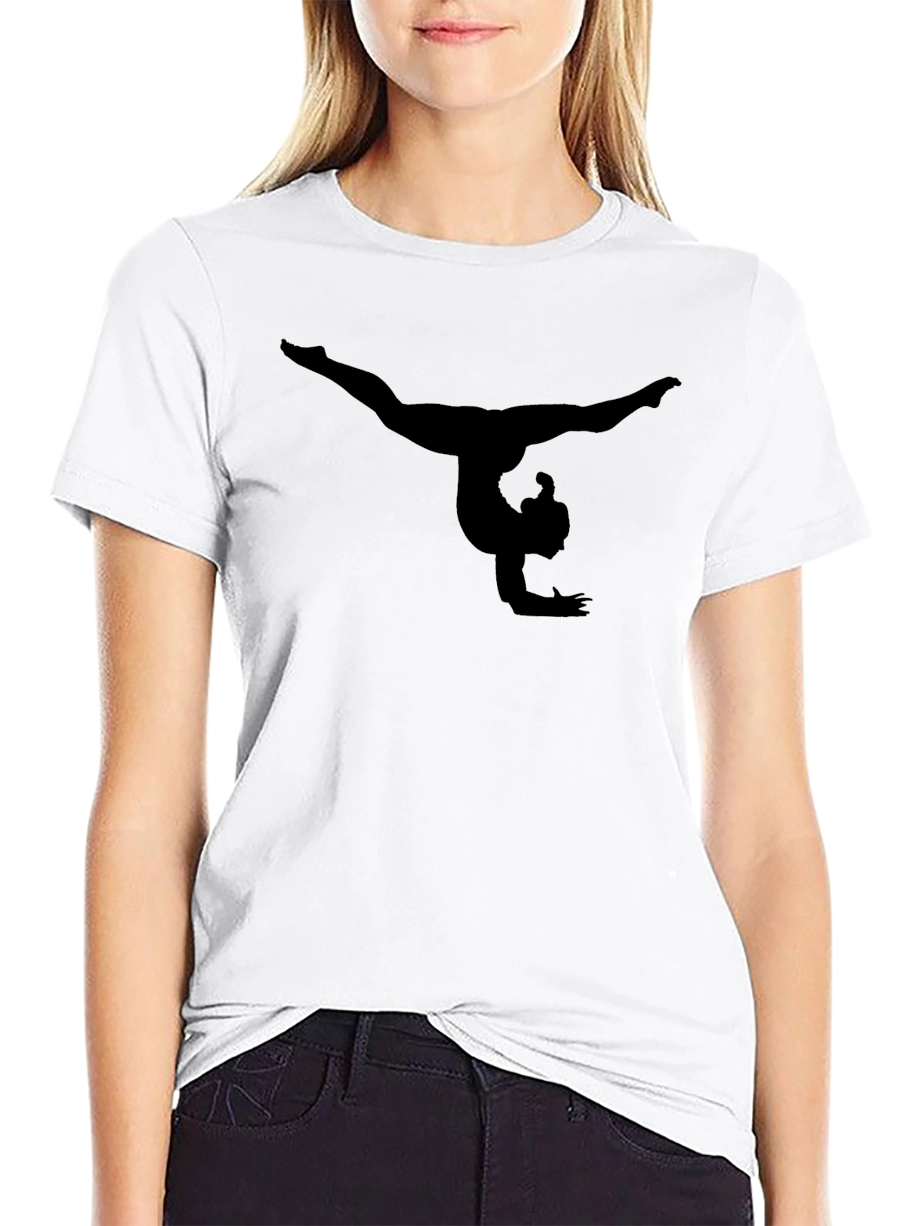 Gymnastics Silhouette Black T-Shirt