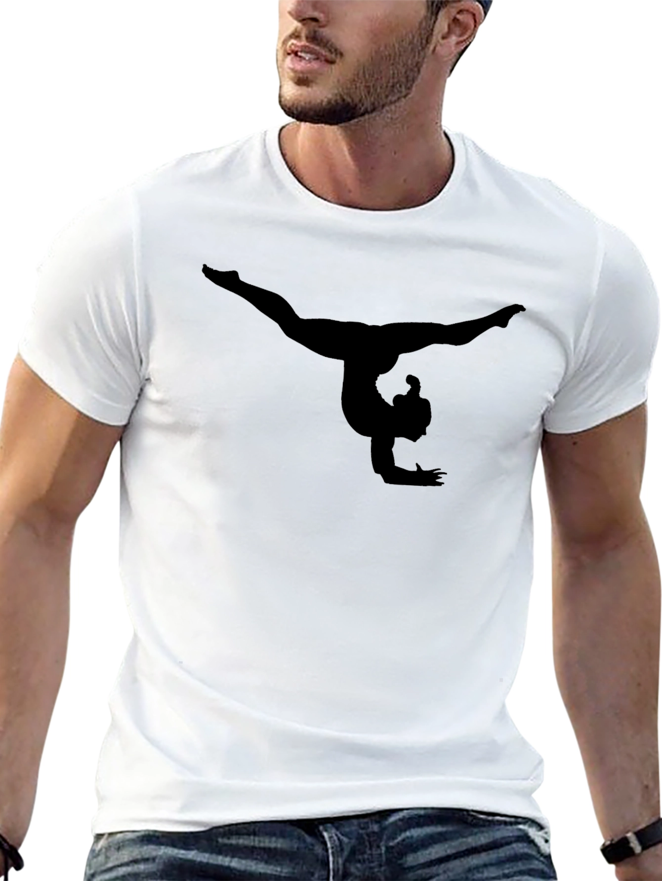 Gymnastics Silhouette Black T-Shirt