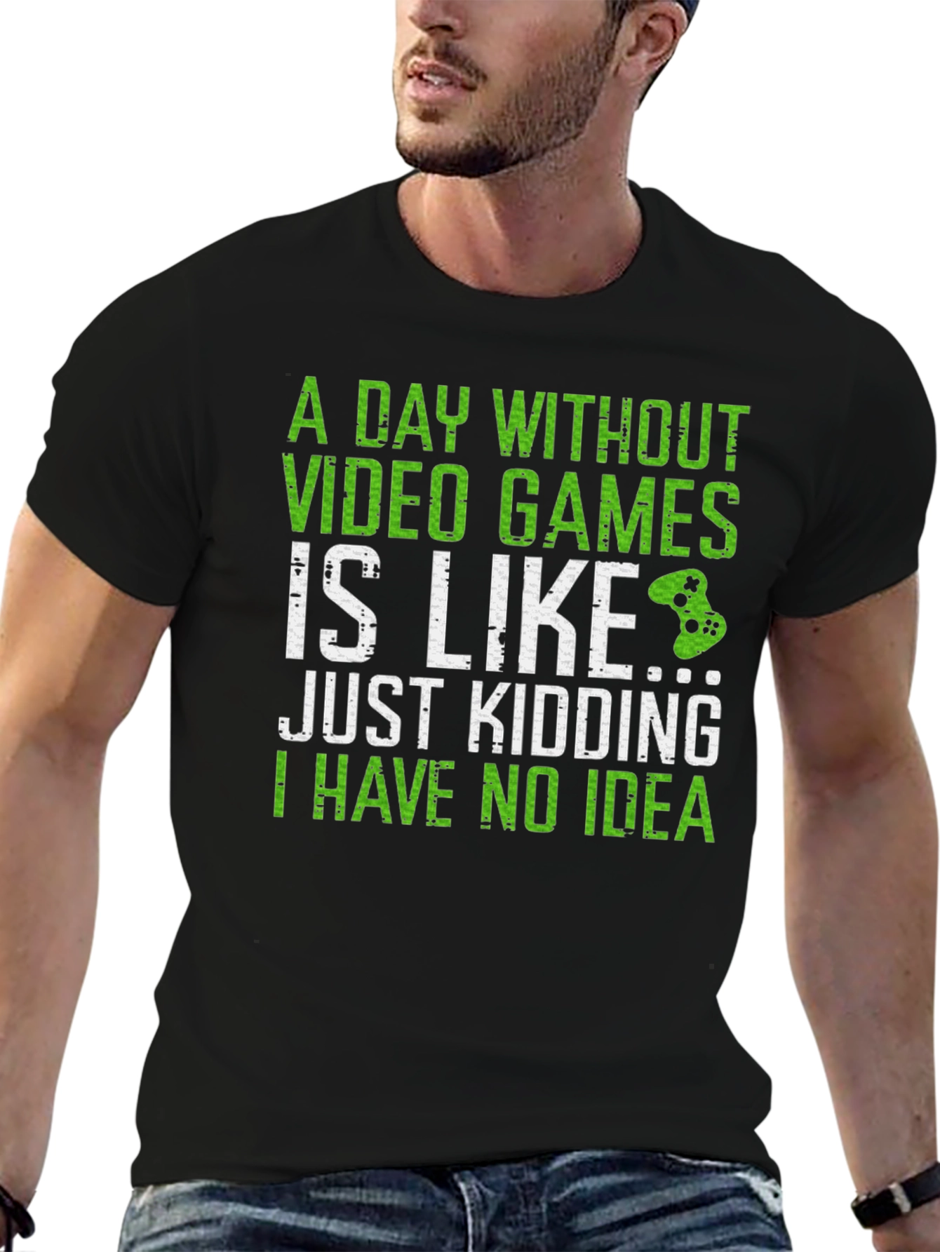 Funny Gamer T-Shirt - A Day Without Video Games