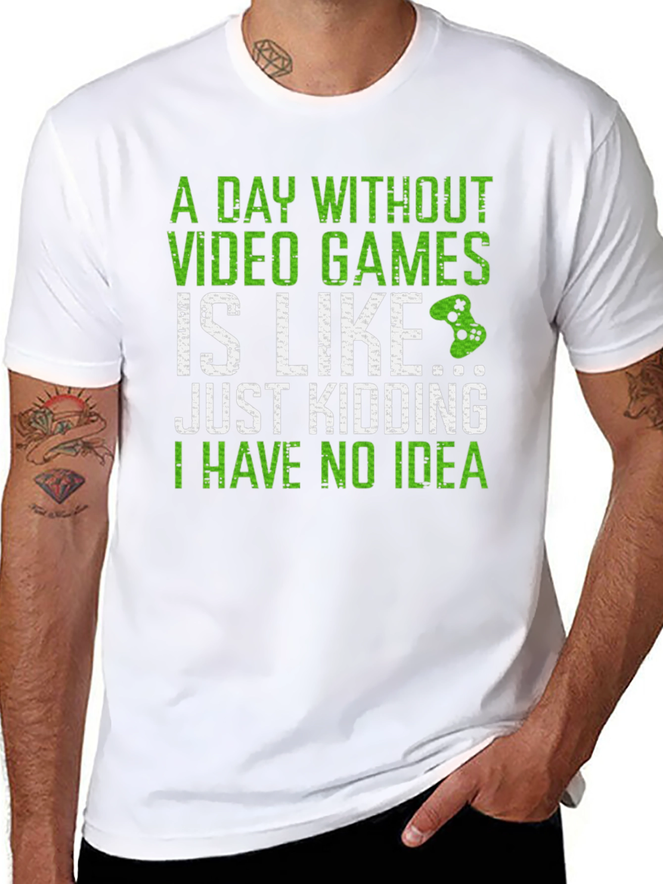 Funny Gamer T-Shirt - A Day Without Video Games