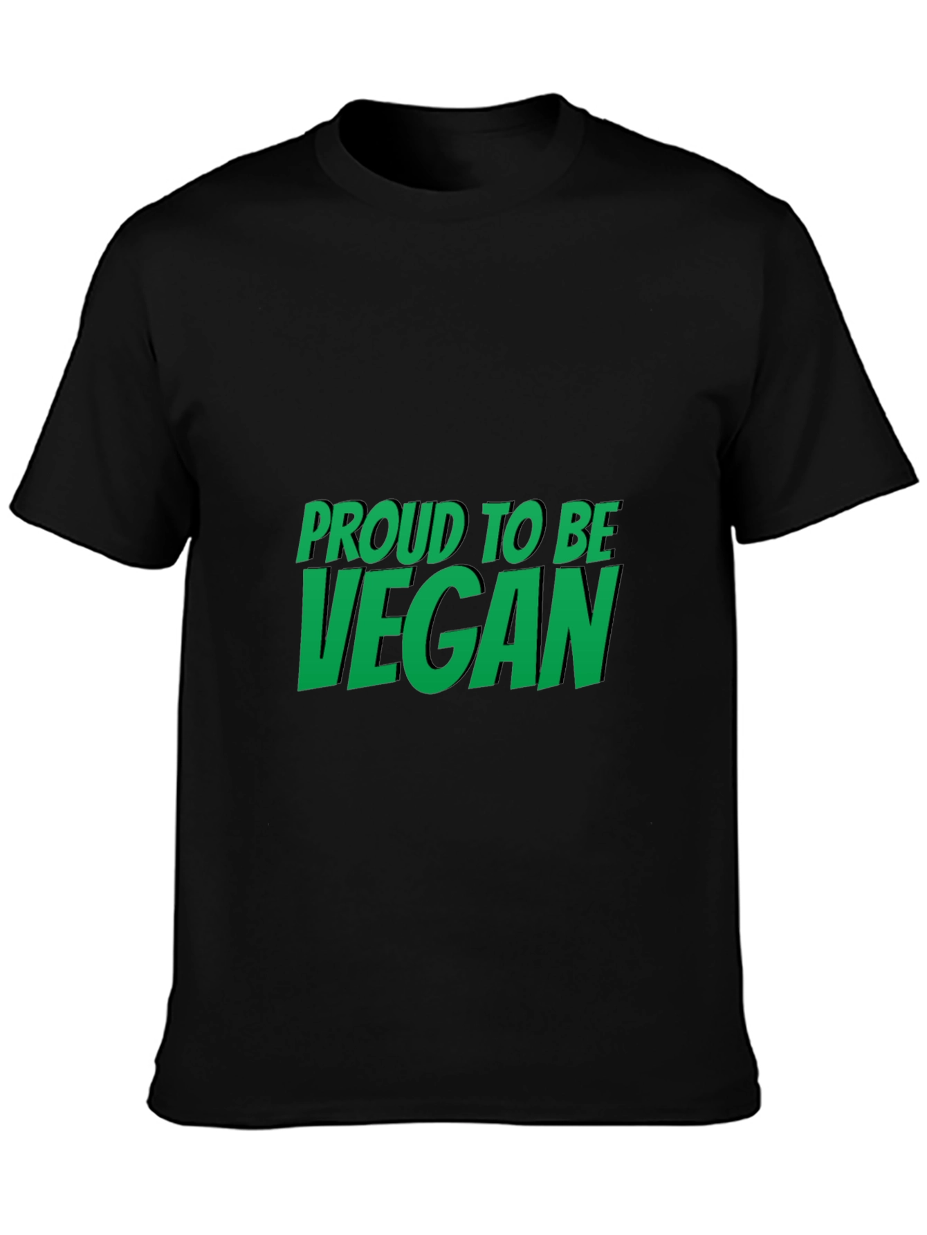 Proud to be Vegan Black T-Shirt