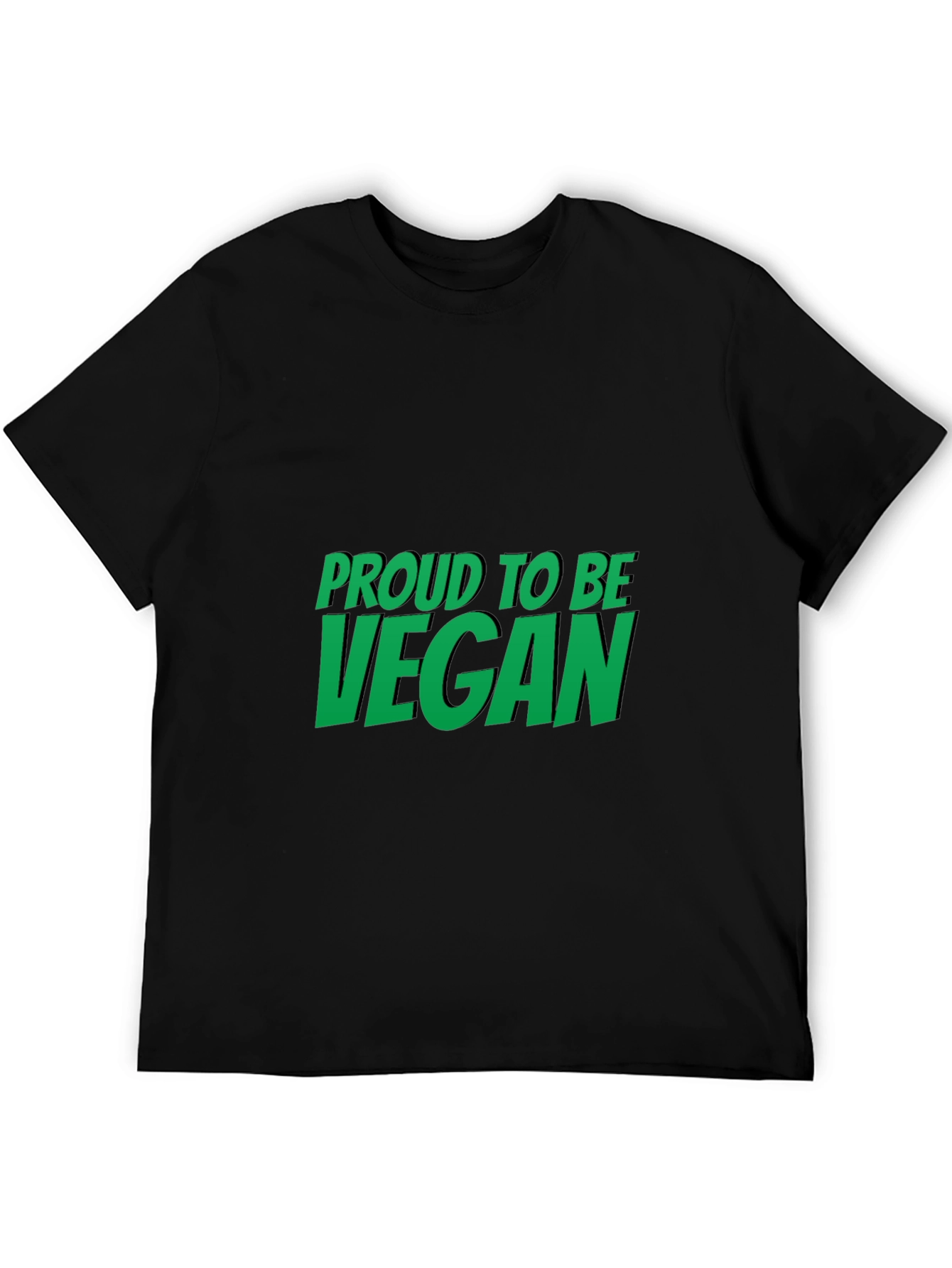 Proud to be Vegan Black T-Shirt