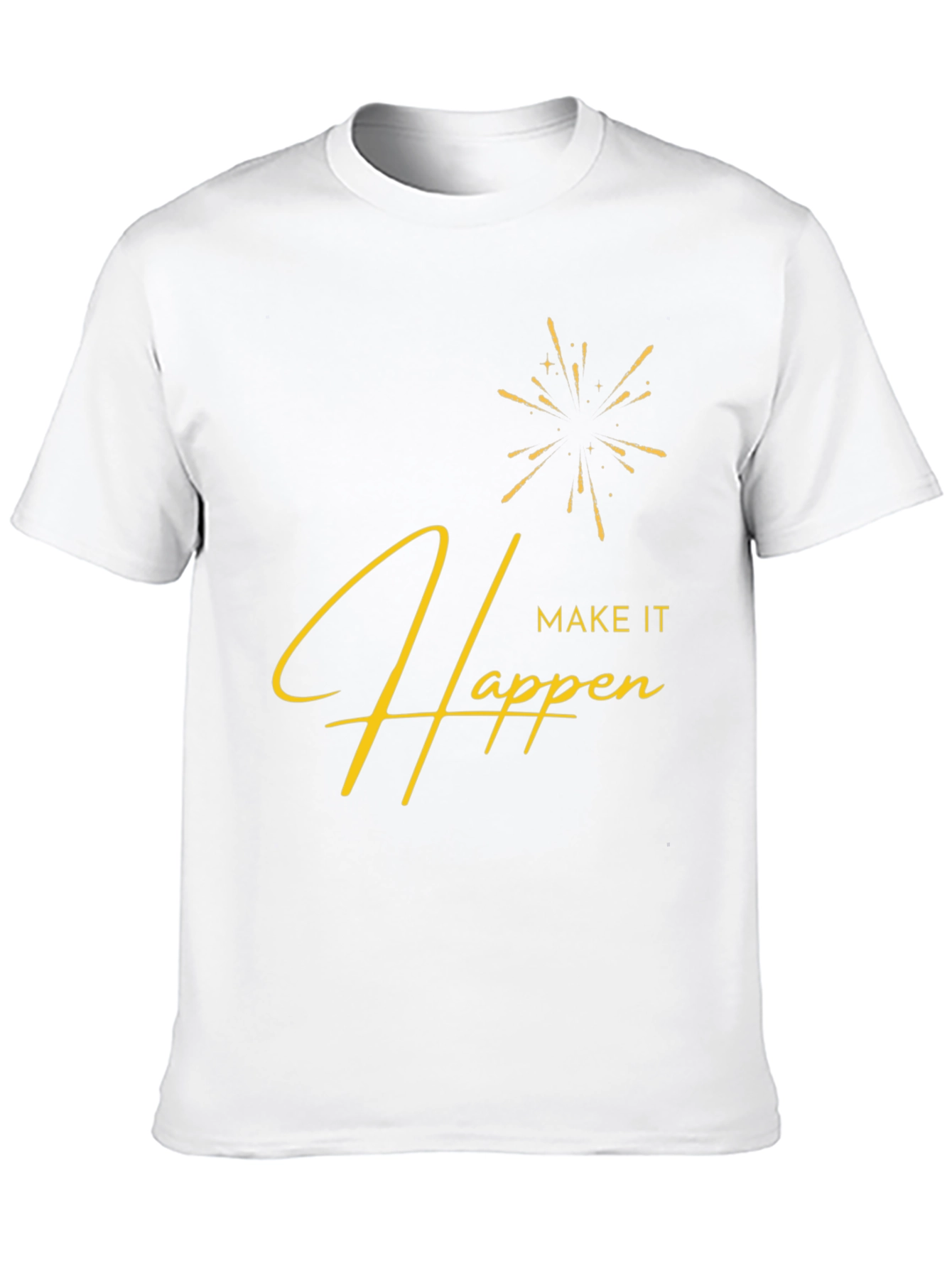 Make It Happen Graphic Tee - Stylish Black T-Shirt