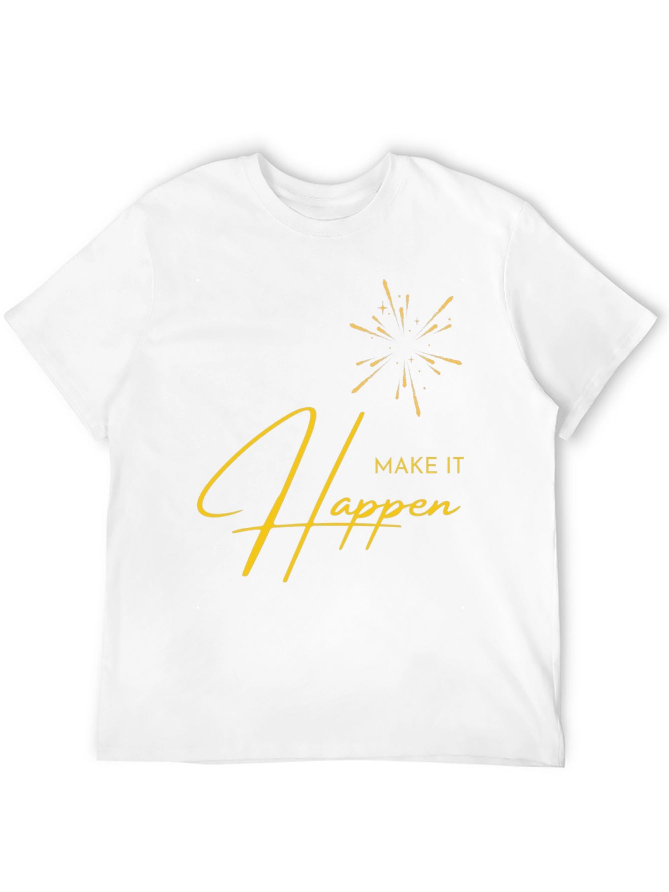 Make It Happen Graphic Tee - Stylish Black T-Shirt