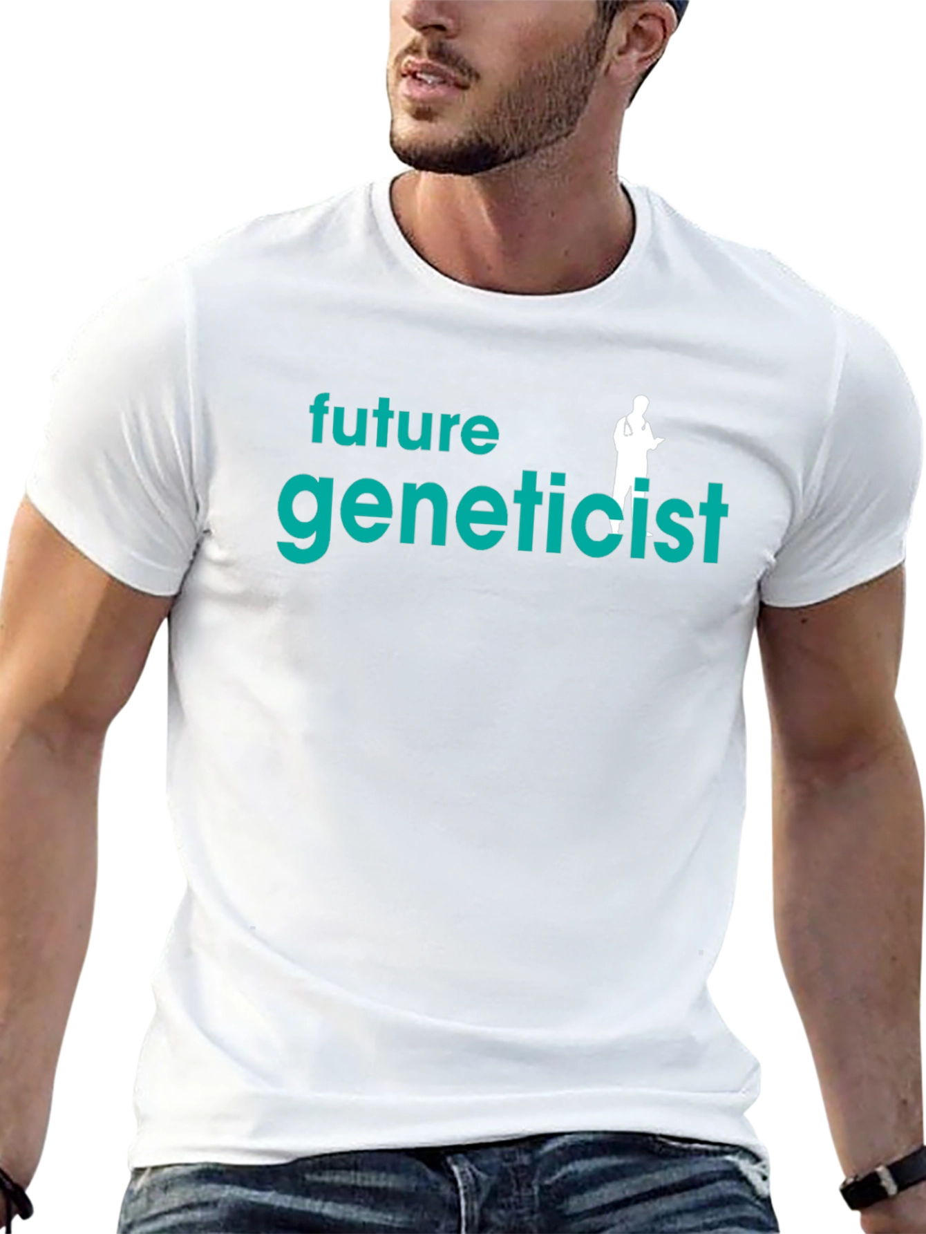 Future Geneticist Black T-Shirt - Science Tee