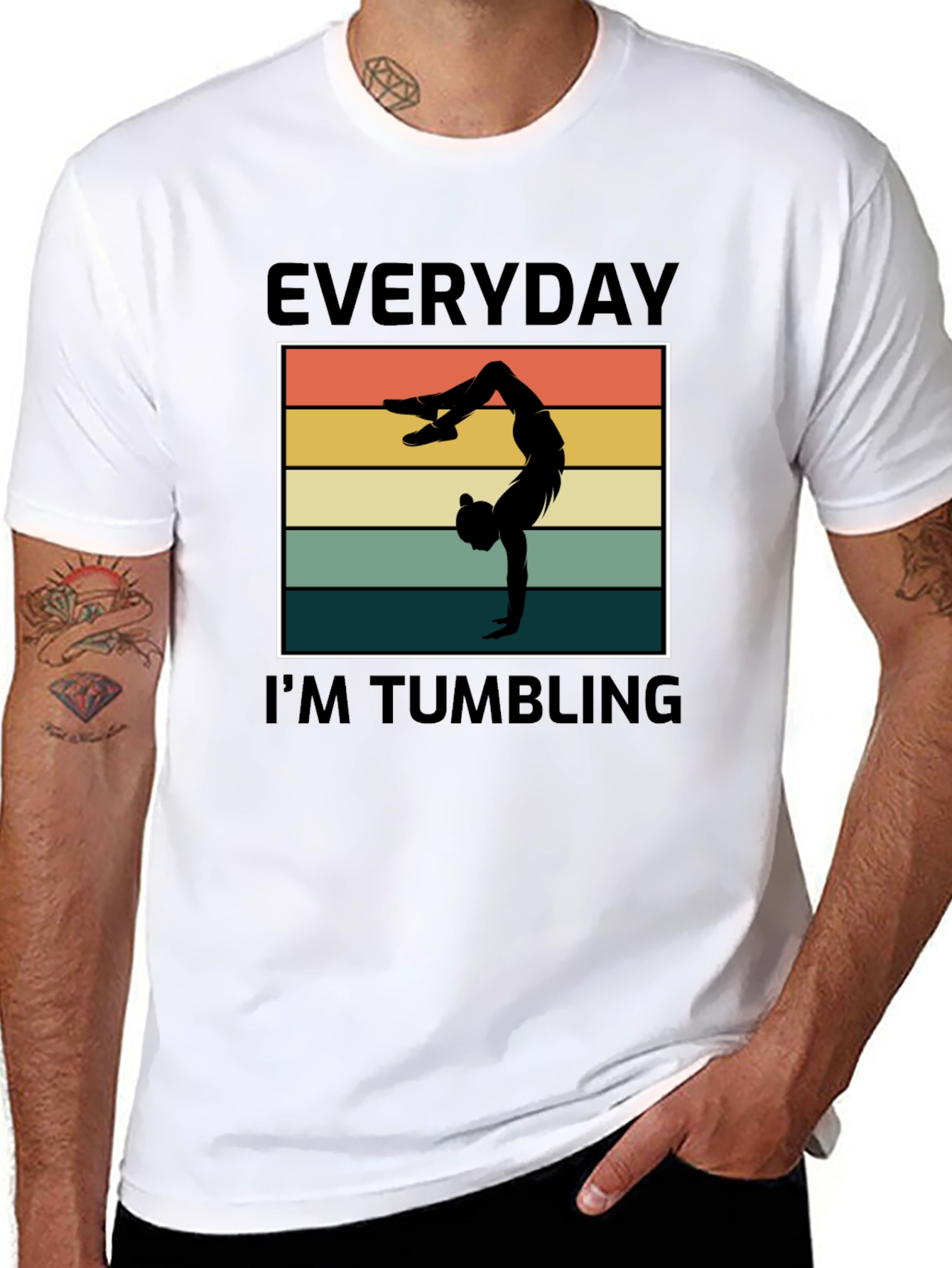Everyday Im Tumbling Graphic Tee