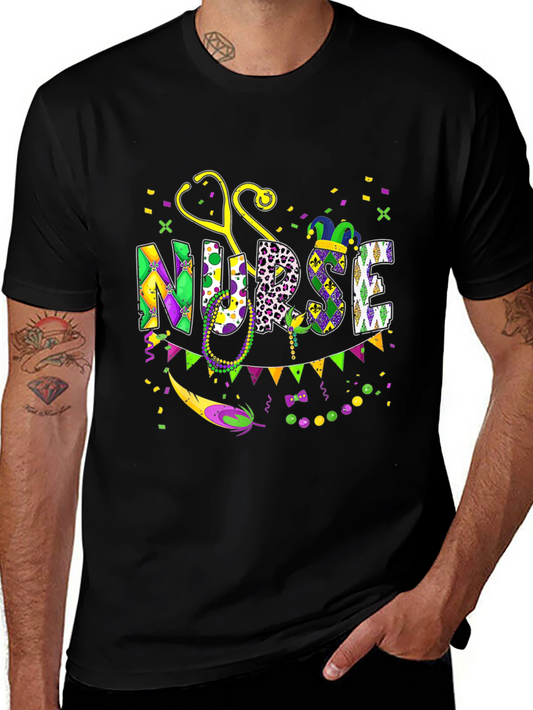 Mardi Gras Nurse T-Shirt