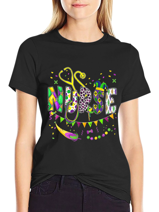 Mardi Gras Nurse T-Shirt