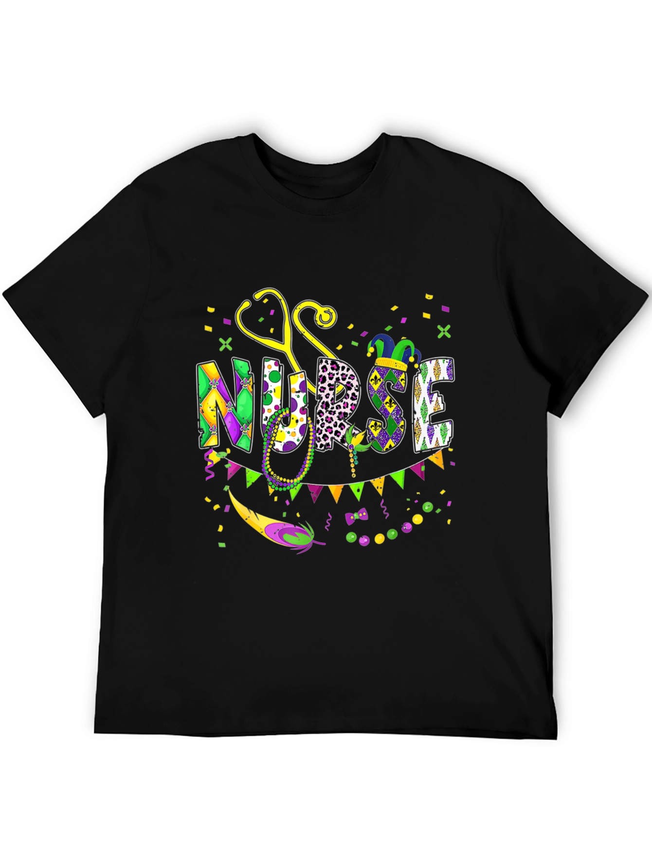 Mardi Gras Nurse T-Shirt
