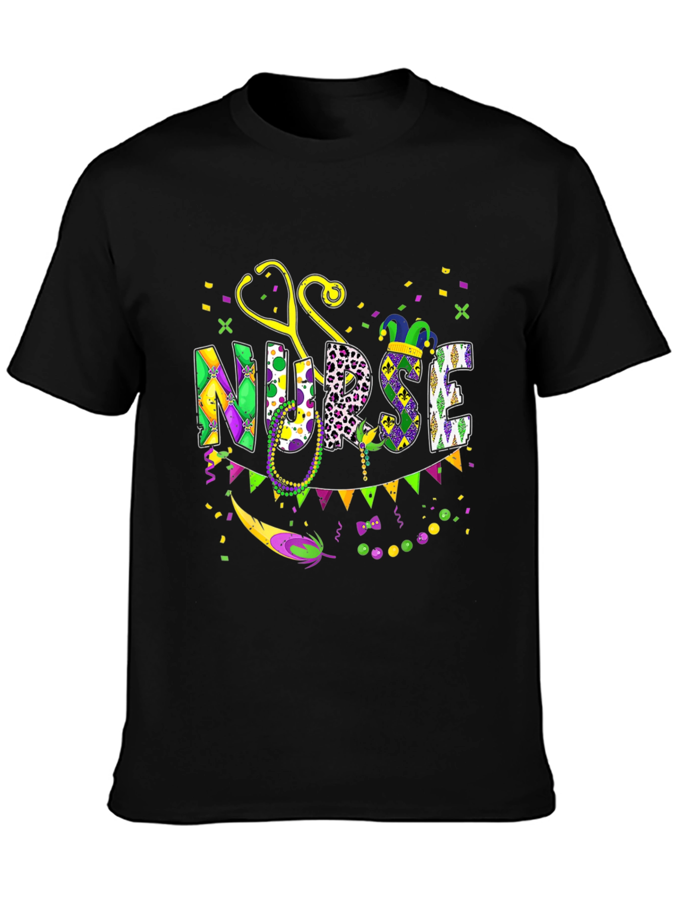 Mardi Gras Nurse T-Shirt