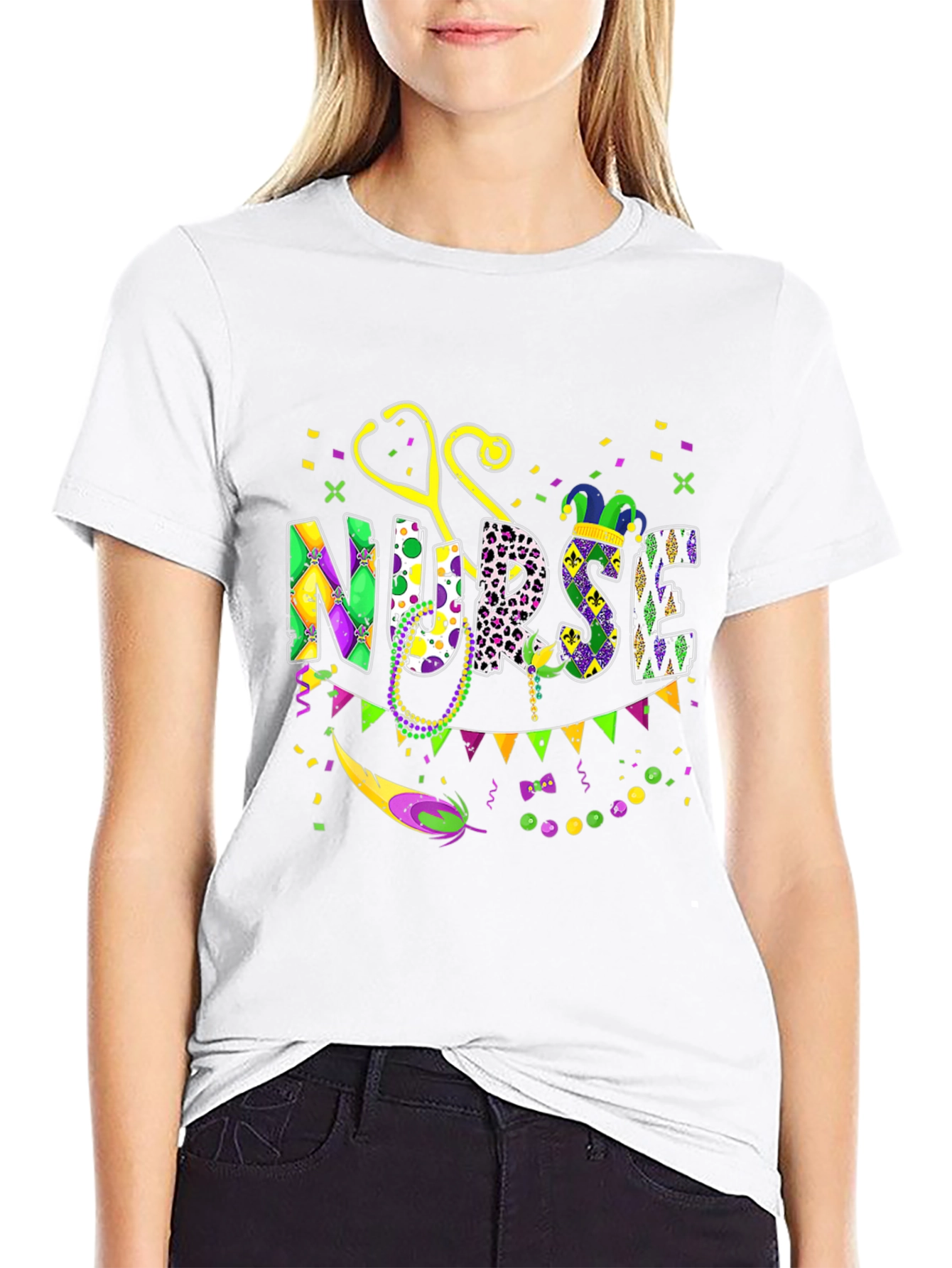 Mardi Gras Nurse T-Shirt