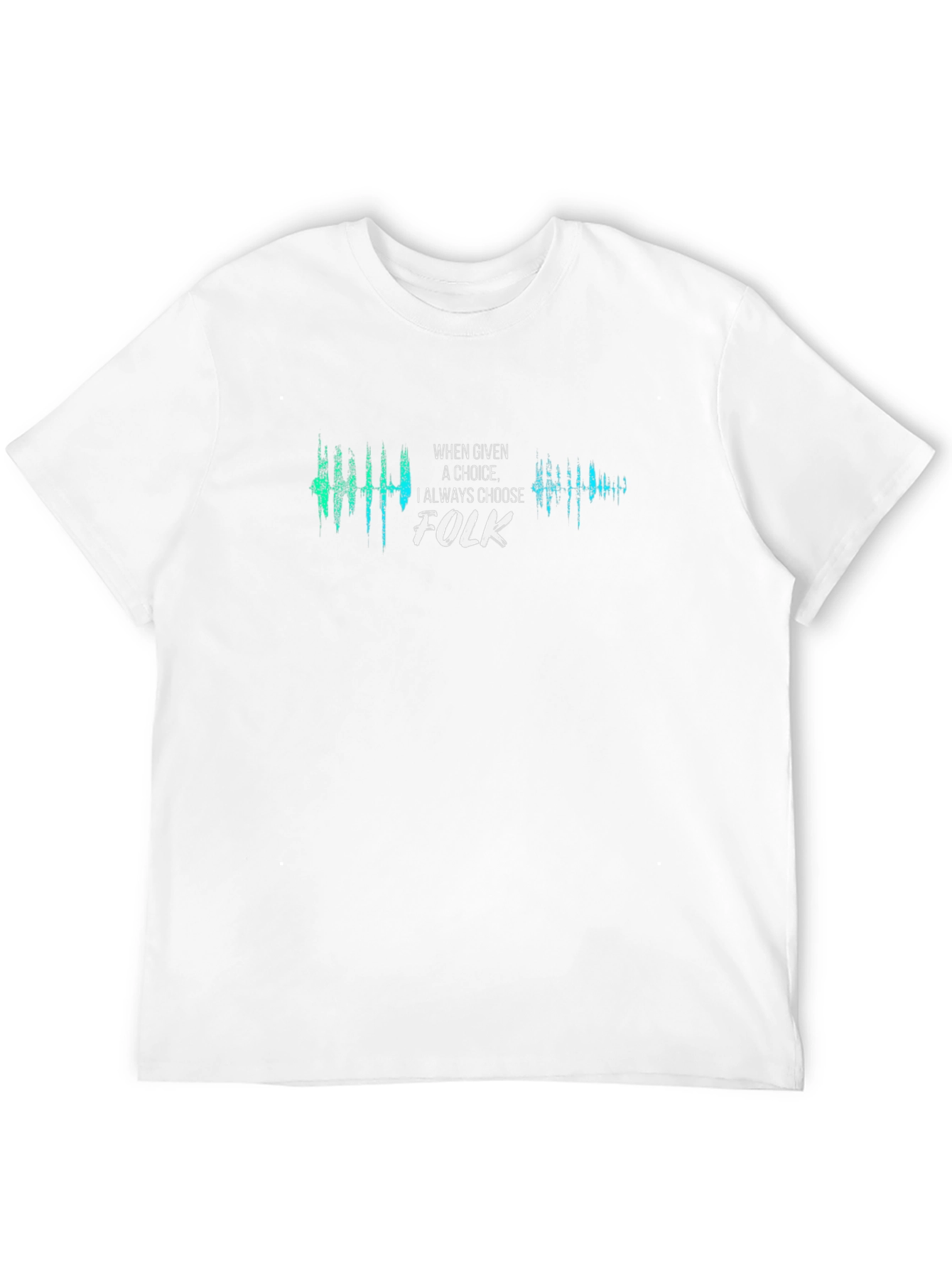 Folk Music Choice Graphic Tee - Stylish Black T-Shirt