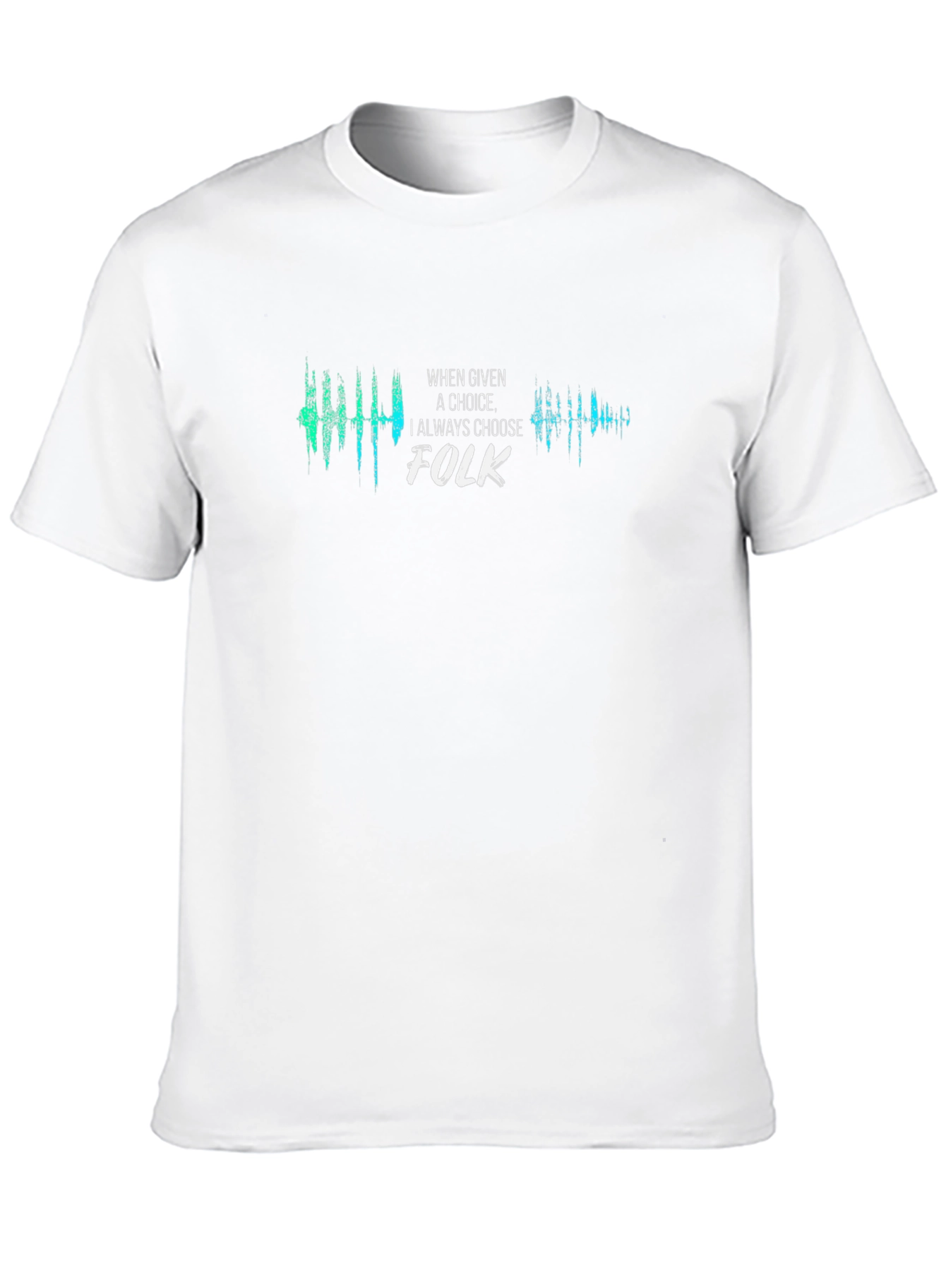 Folk Music Choice Graphic Tee - Stylish Black T-Shirt