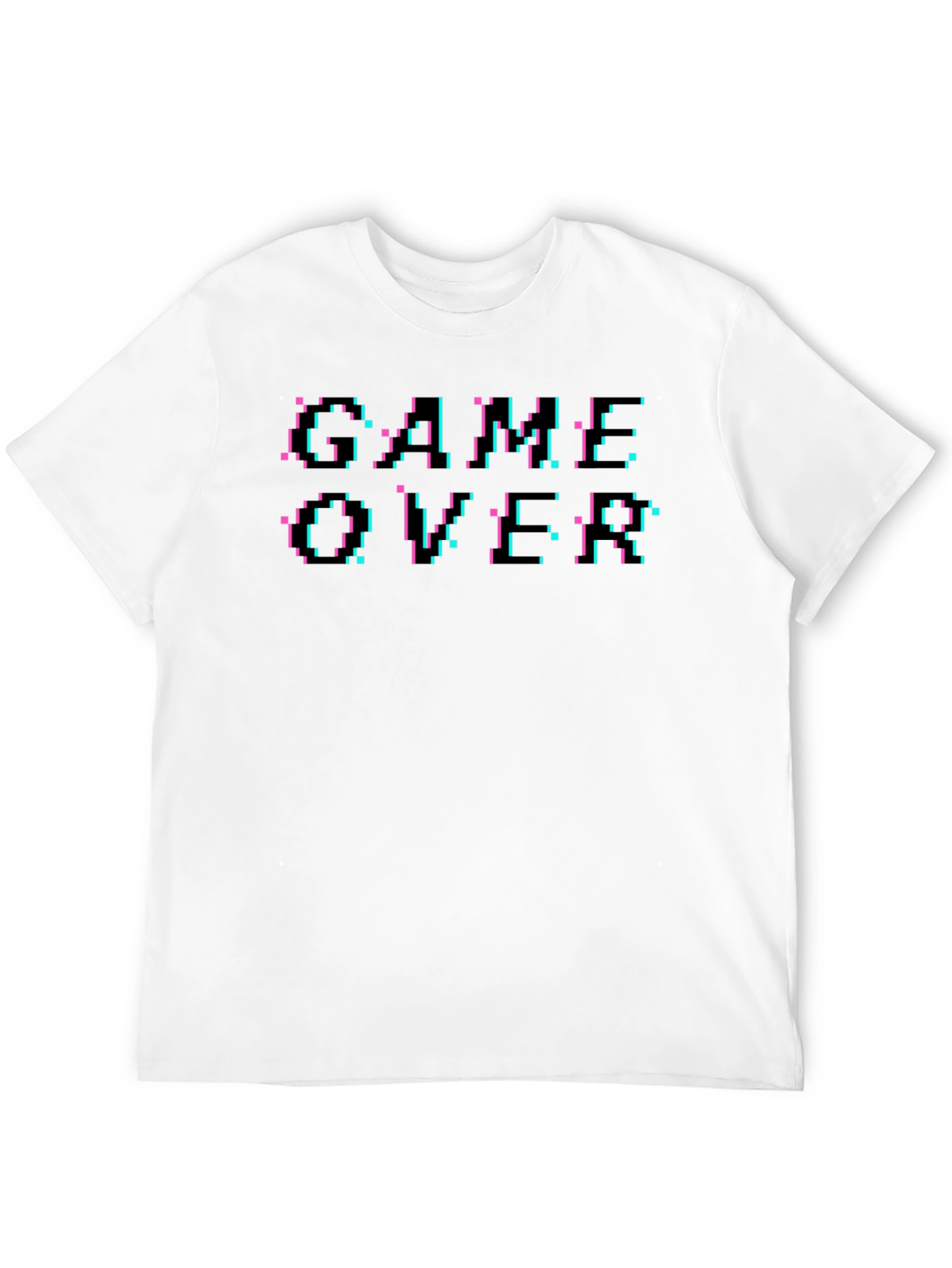 Retro Game Over Graphic Black T-Shirt
