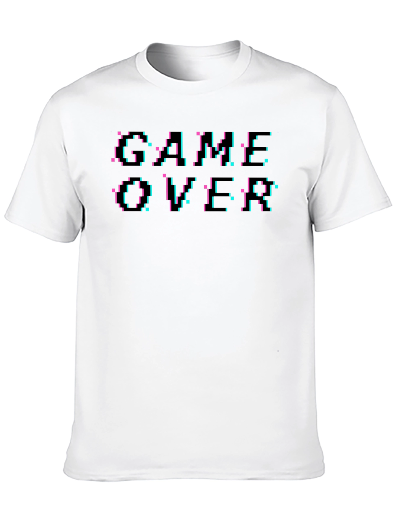 Retro Game Over Graphic Black T-Shirt